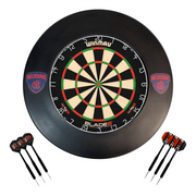 AFL Blade 6 Dartboard, Official AFL Surround & Darts - Complete Darts Set Blade 6 / Melbourne Demons Boards