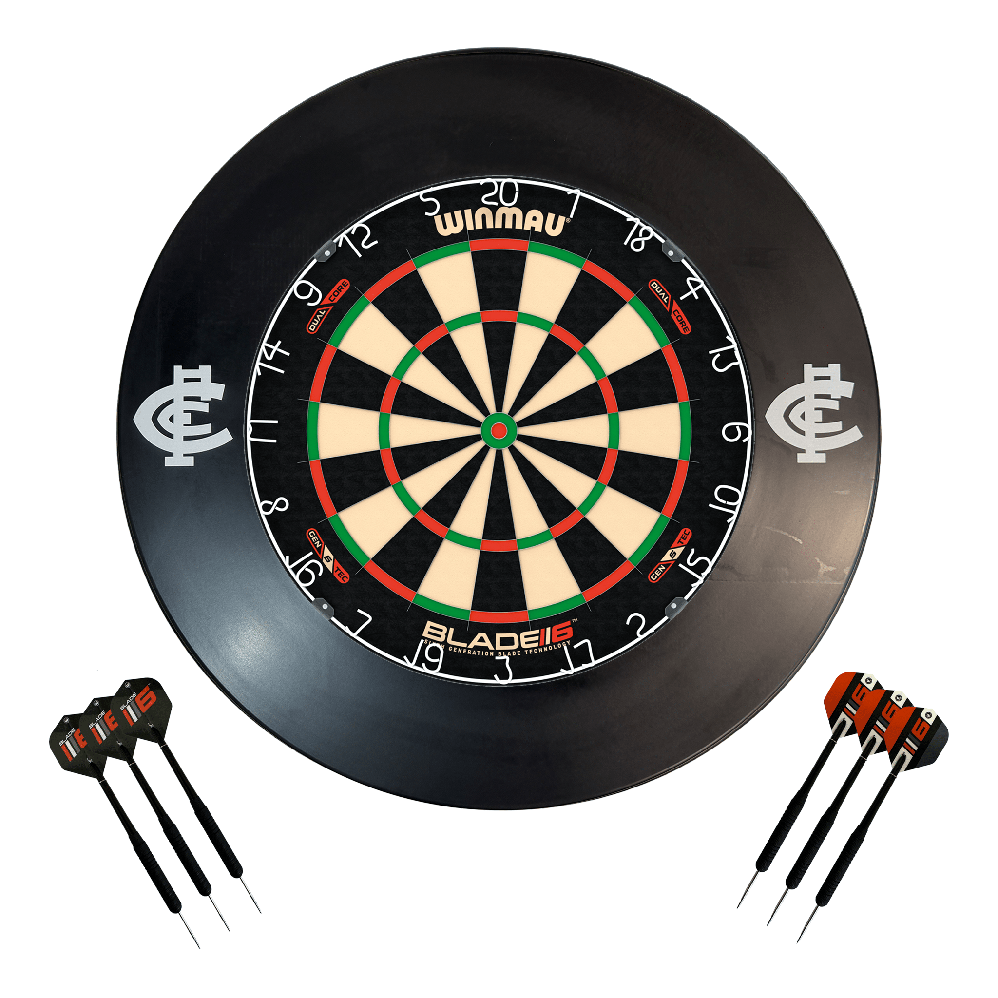AFL Blade 6 Dartboard, Official AFL Surround & Darts - Complete Darts Set Boards