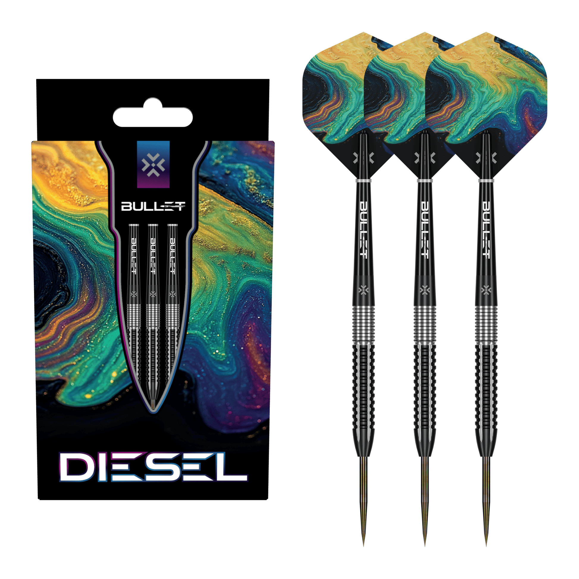 Bullet Diesel - 85% Tungsten Steel Tip Darts 22 Grams Darts