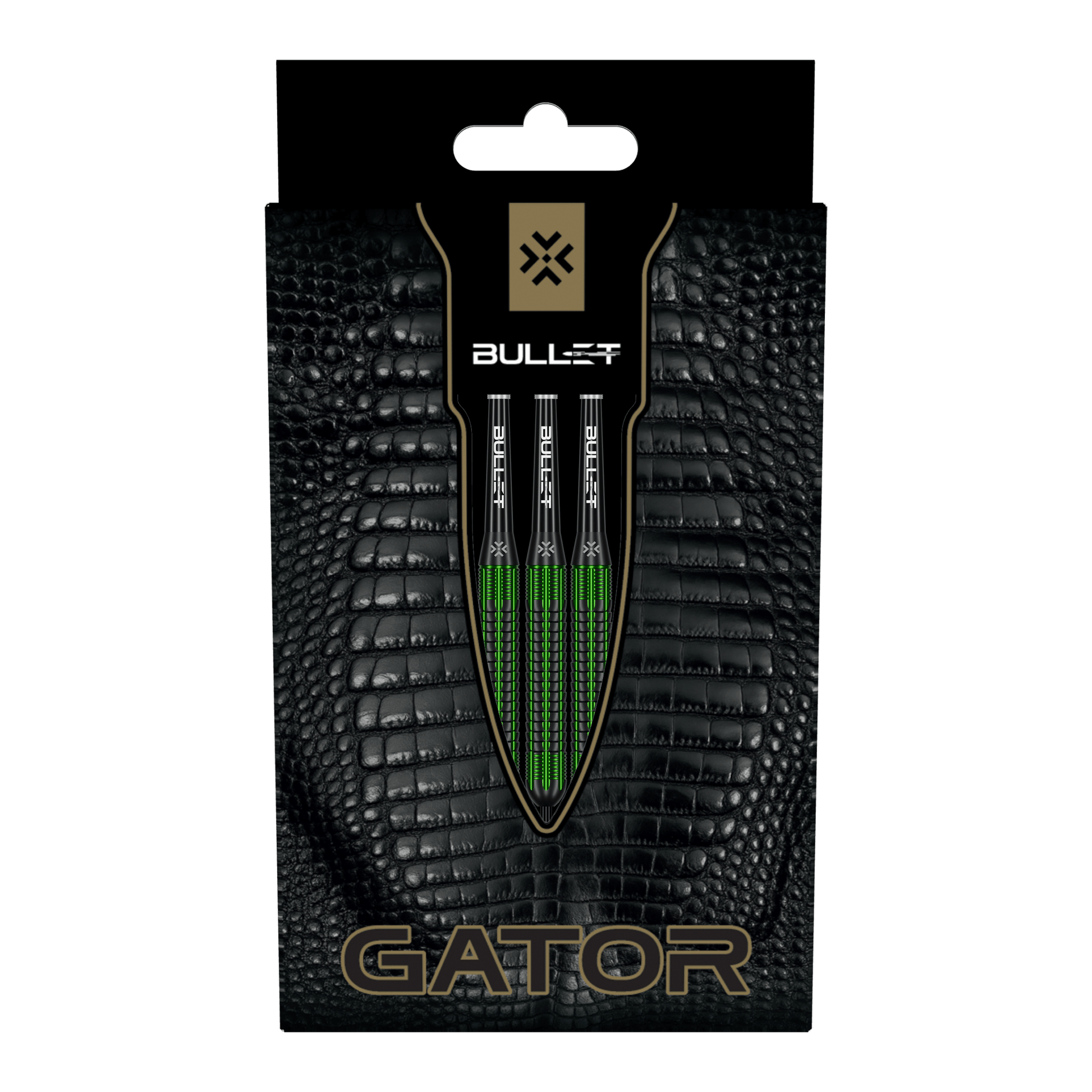 Bullet Gator - Brass Barrel Steel Tip Darts 22 Grams Darts