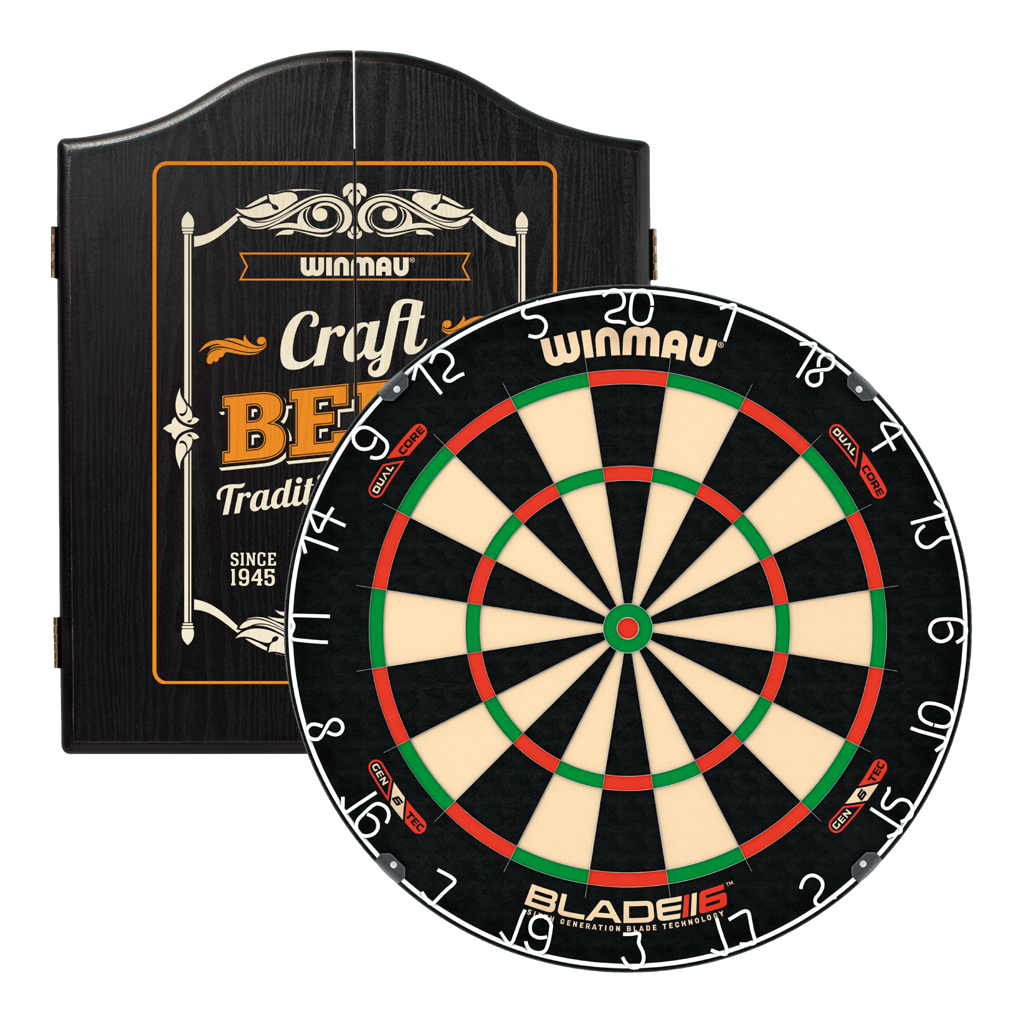 Blade 6 Dual Core Dartboard & Cabinet Bundle