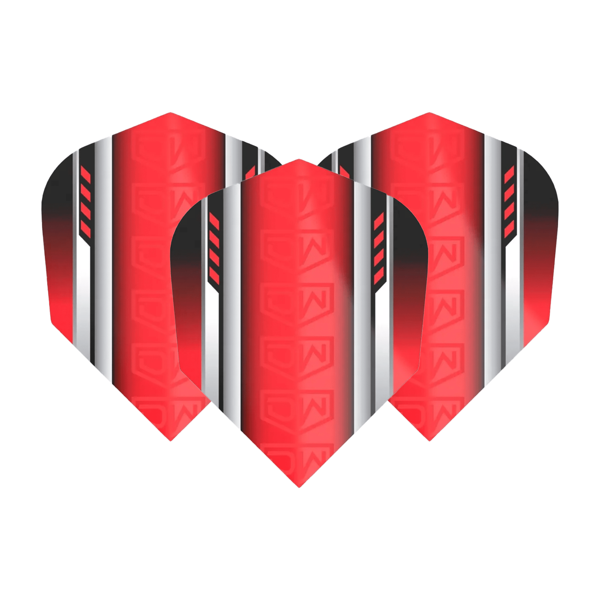 DW Aviator Multi Pack - Dart Flights (3 Sets) No. 6 / Red Flights & Shafts