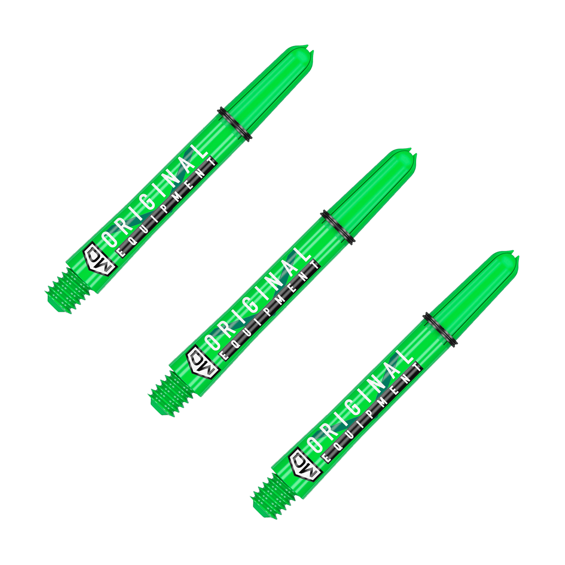 DW Clinch Multi Pack - Nylon Dart Shafts (3 Sets) Intermediate (41mm) / Lime Flights & Shafts