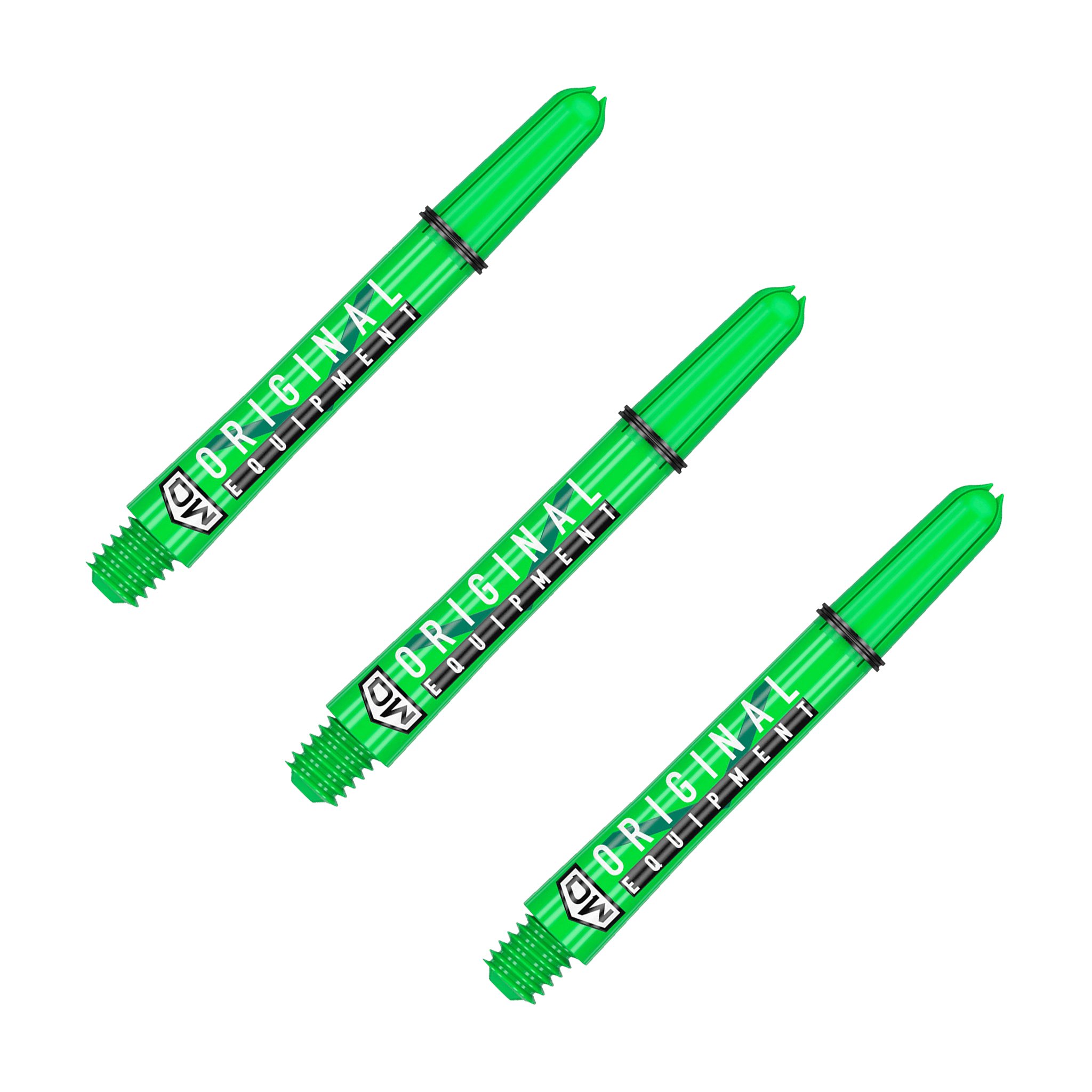 DW Clinch Multi Pack - Nylon Dart Shafts (3 Sets) Intermediate (41mm) / Lime Flights & Shafts