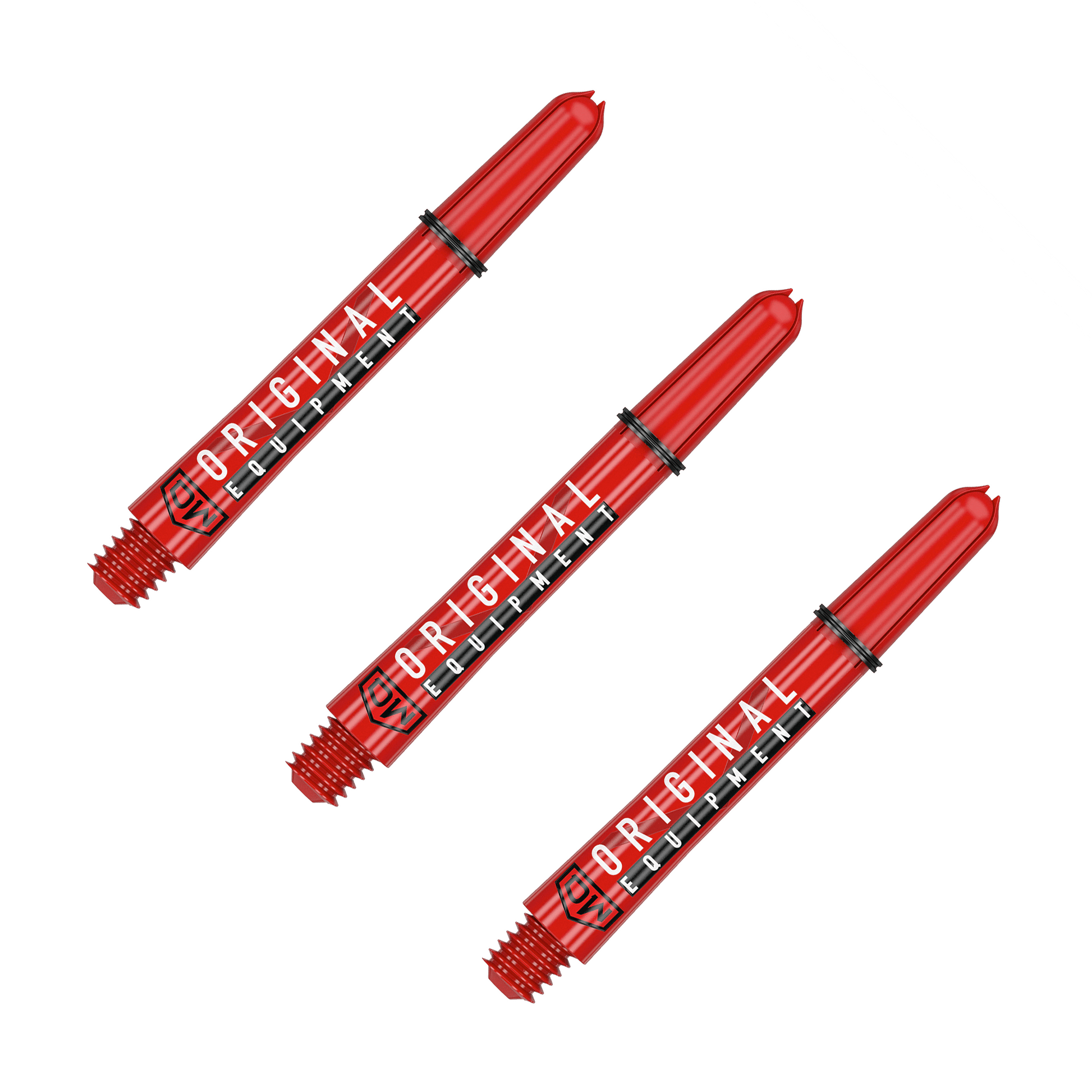 DW Clinch Multi Pack - Nylon Dart Shafts (3 Sets) Intermediate (41mm) / Red Flights & Shafts