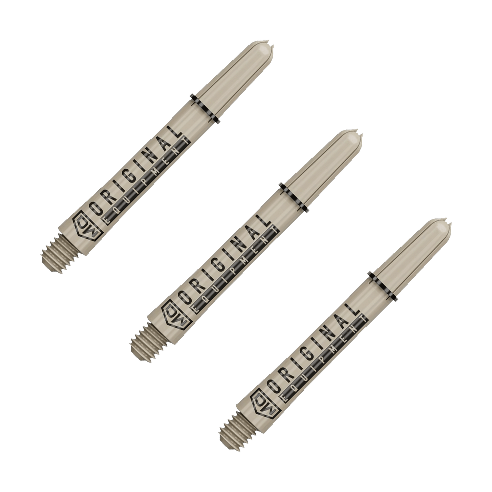 DW Clinch Multi Pack - Nylon Dart Shafts (3 Sets) Intermediate (41mm) / Tan Flights & Shafts