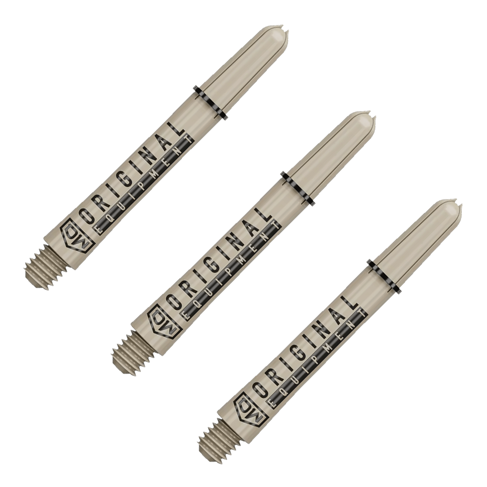 DW Clinch Multi Pack - Nylon Dart Shafts (3 Sets) Medium (48mm) / Tan Flights & Shafts
