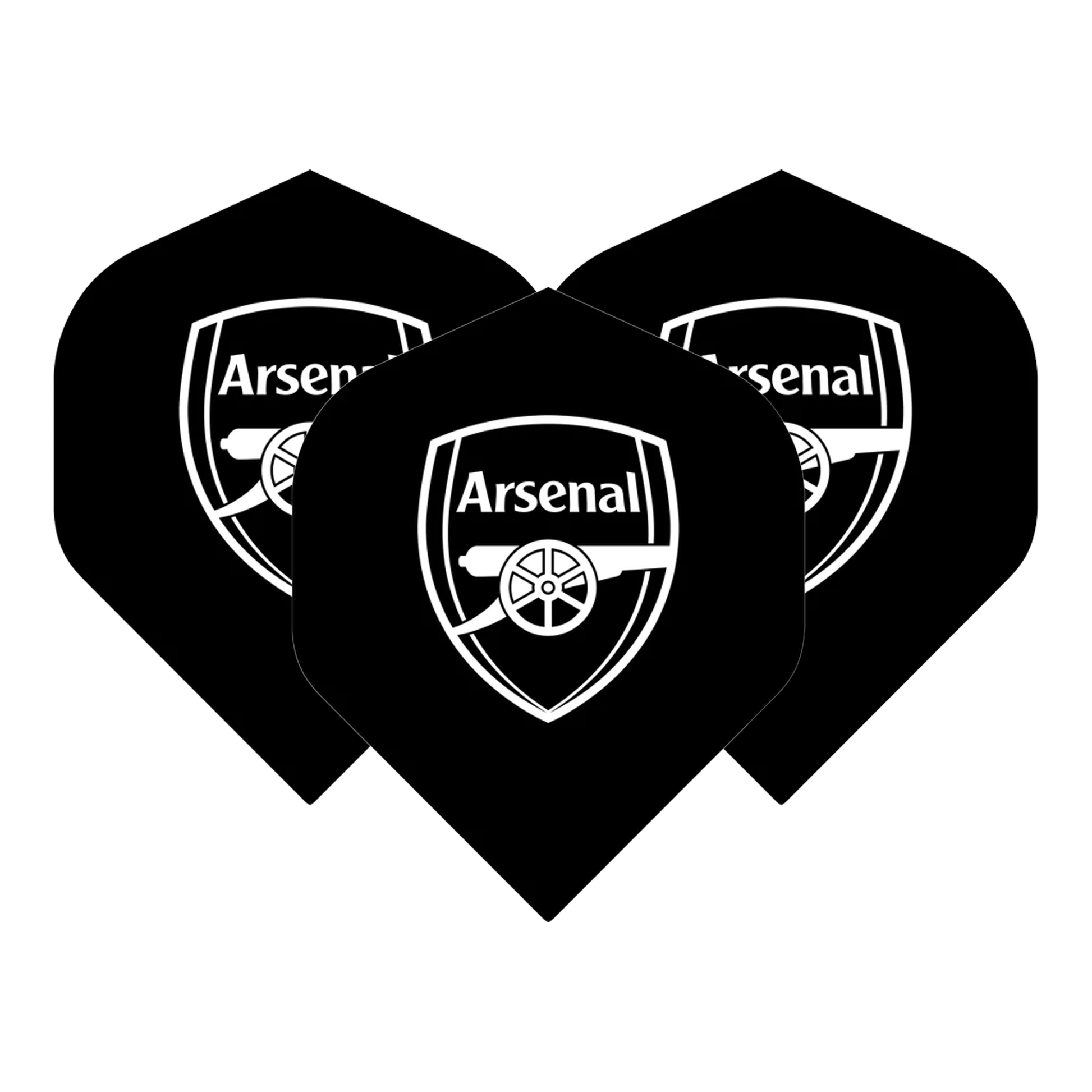 EPL Official Arsenal FC - Dart Flights No. 2 / Badge Black Flights