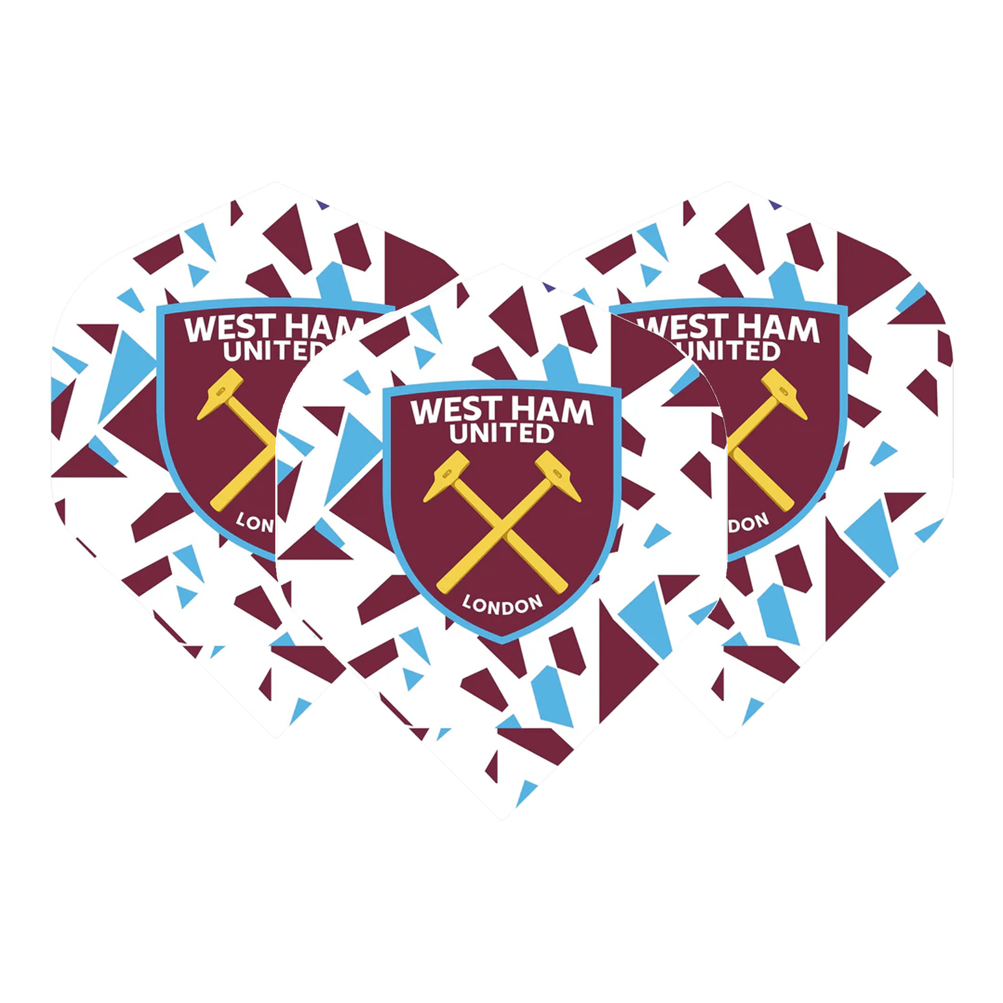 EPL Official West Ham United FC - Dart Flights No. 2 / Badge Flights