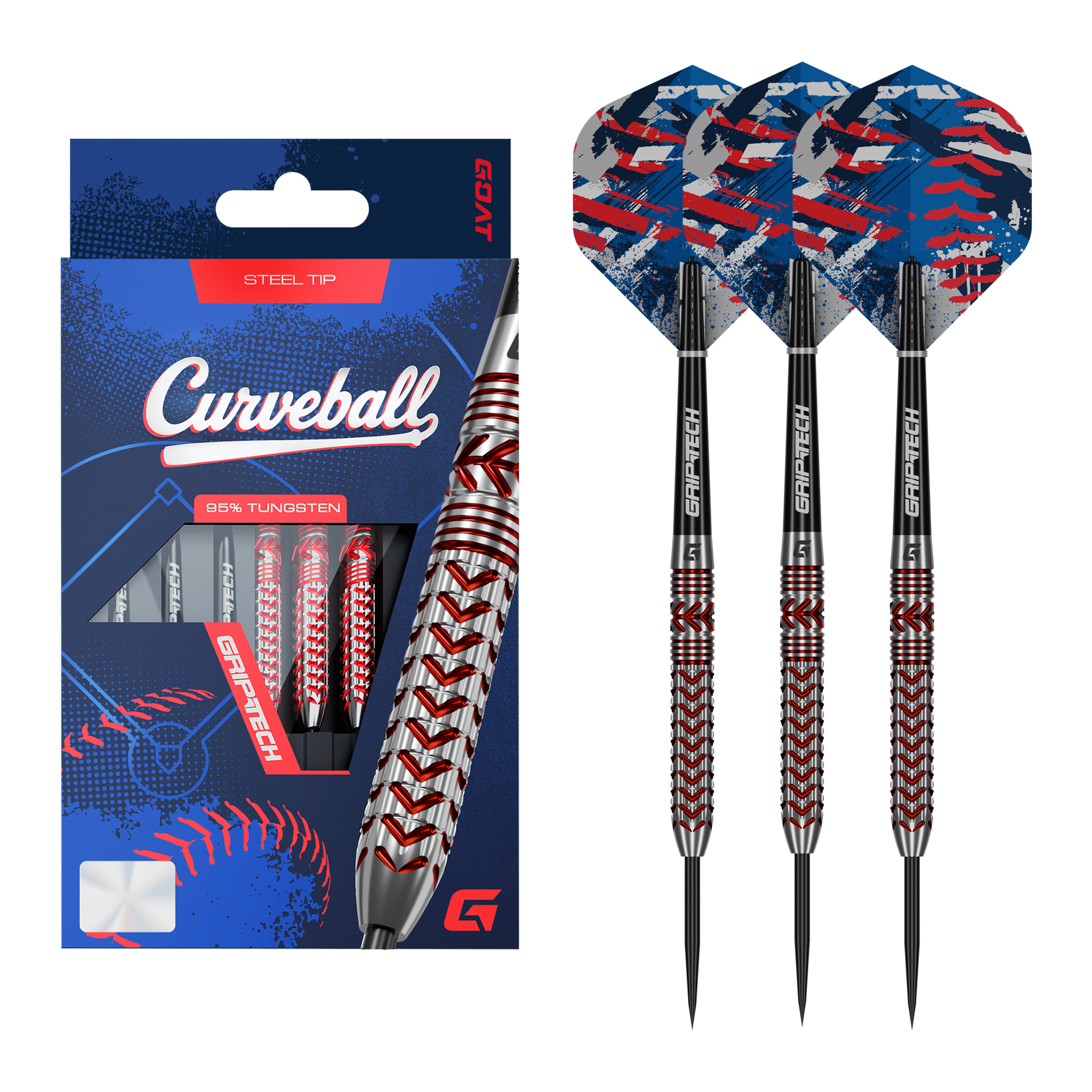 Goat Curveball - 95% Tungsten Steel Tip Darts 21 Grams Darts