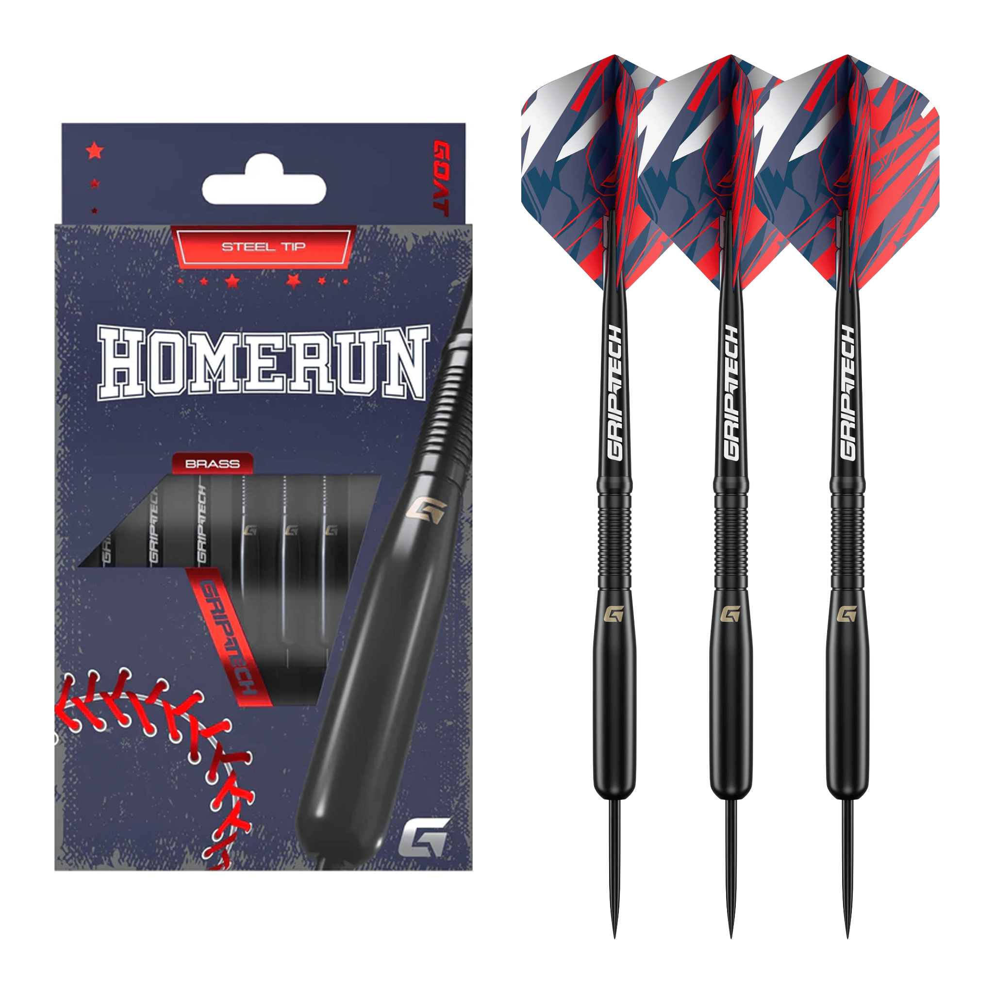 Goat Homerun - Black Brass Barrel Steel Tip Darts 15 Grams Darts