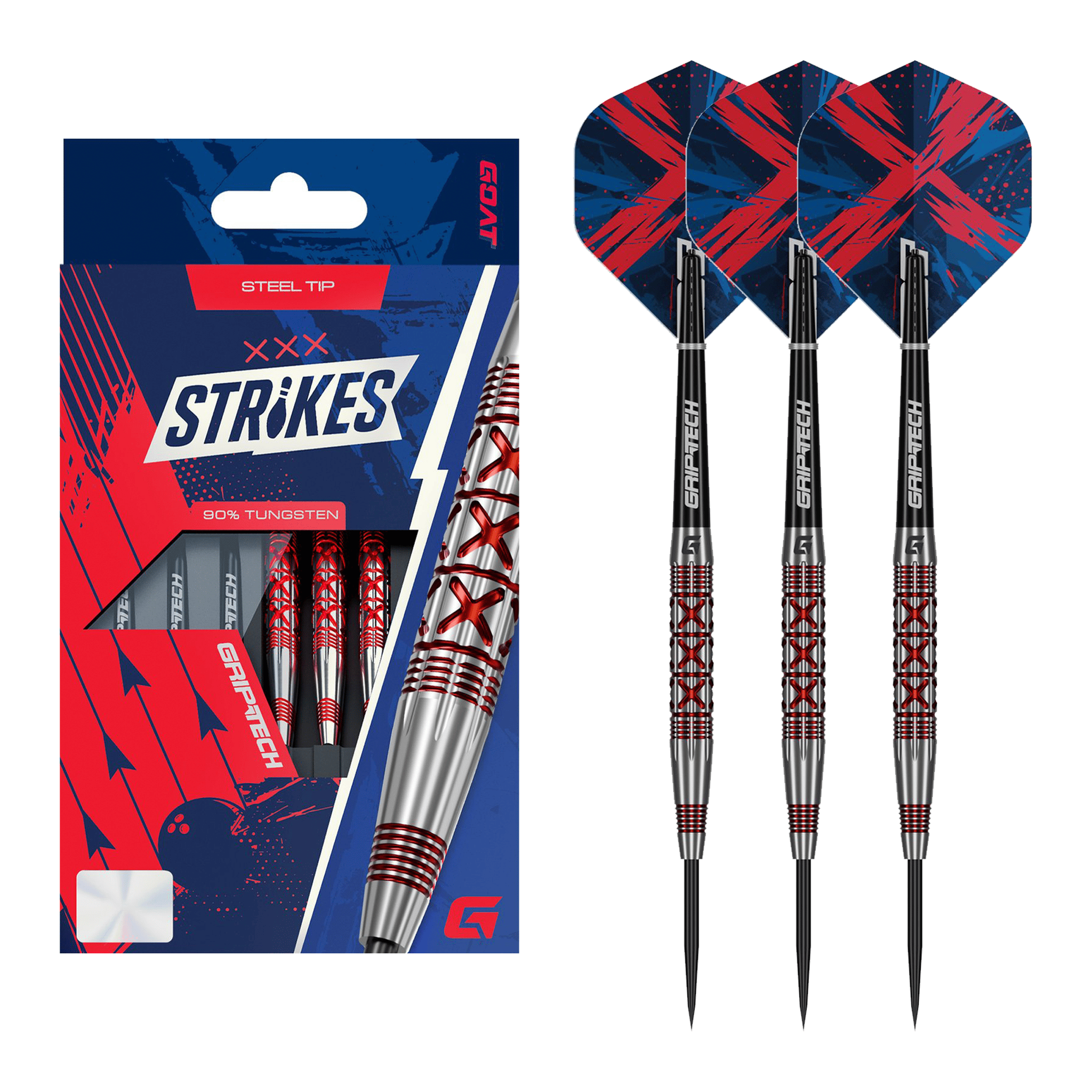 Goat Strikes - 90% Tungsten Steel Tip Darts 21.5 Grams Darts