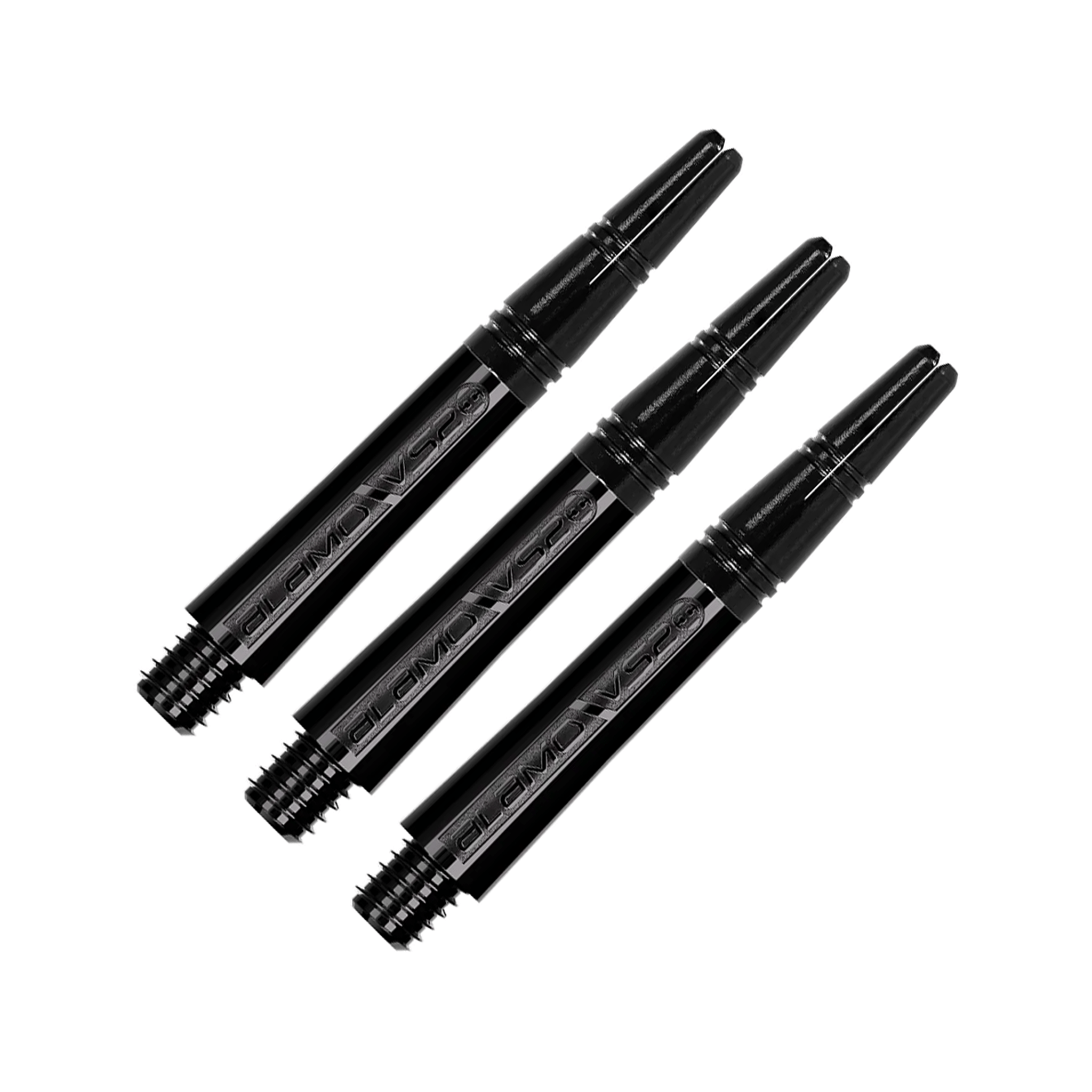 Harrows Alamo - Aluminium Top Dart Shafts Short (35mm) / Black Shafts
