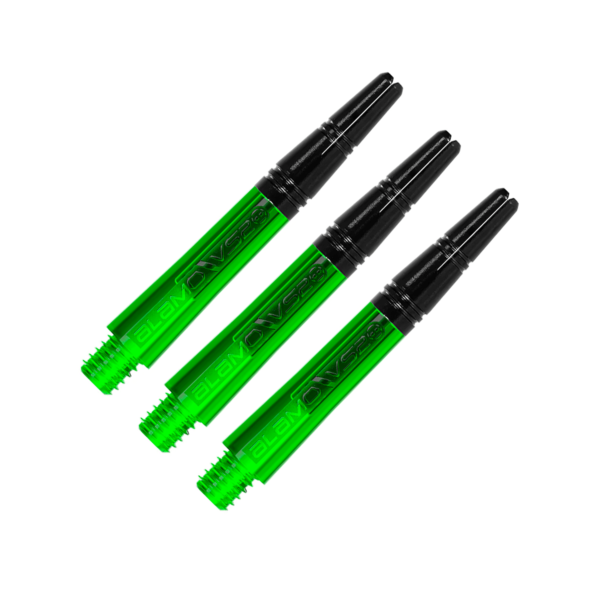 Harrows Alamo - Aluminium Top Dart Shafts Short (35mm) / Green Shafts