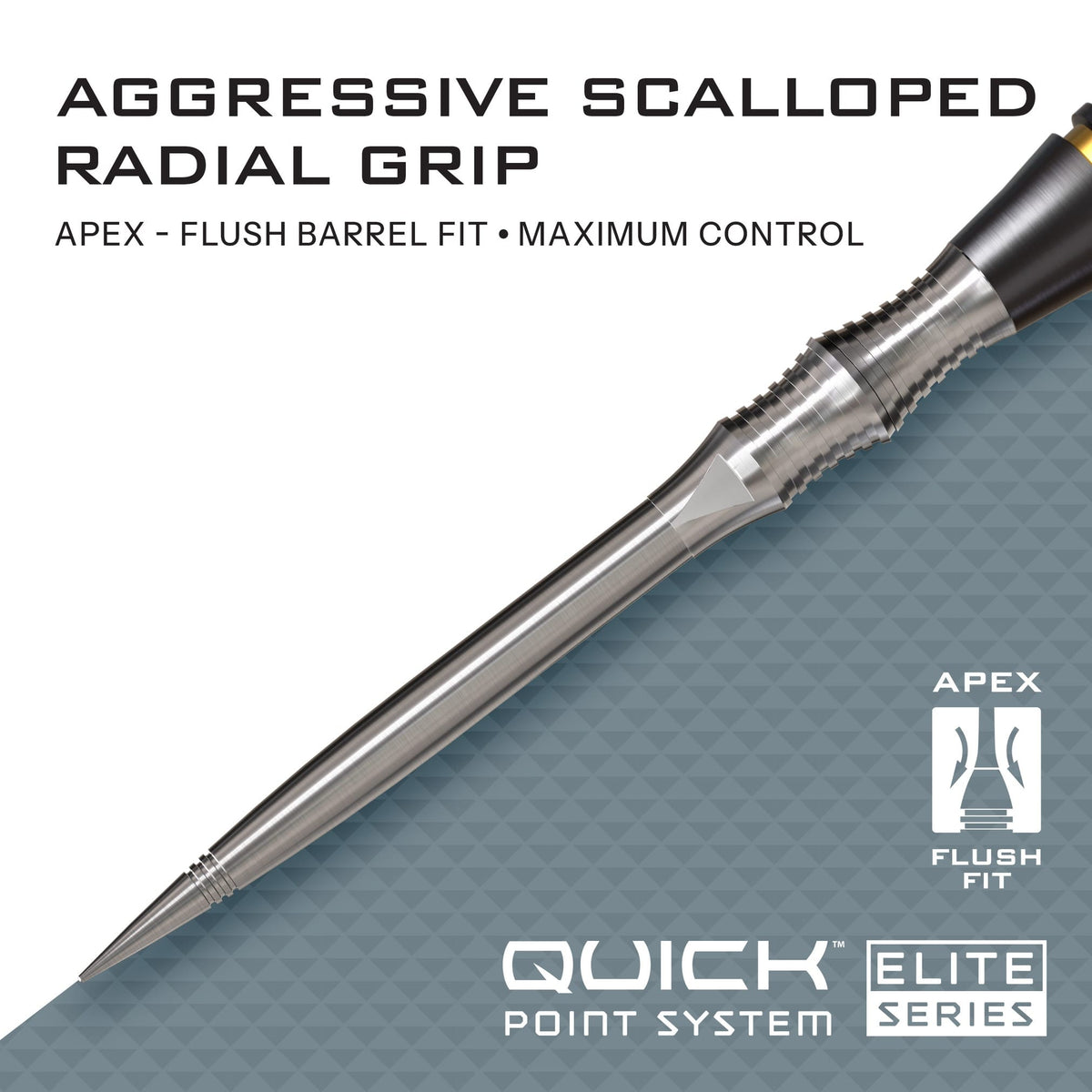 Harrows Apex Spire Elite Series - Quick Point Dart Points 40mm / Black Dart Points