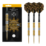 Harrows Atlantis Gold Titanium Anniversary Edition - 95% Tungsten  Steel Tip Darts 22 Grams Darts