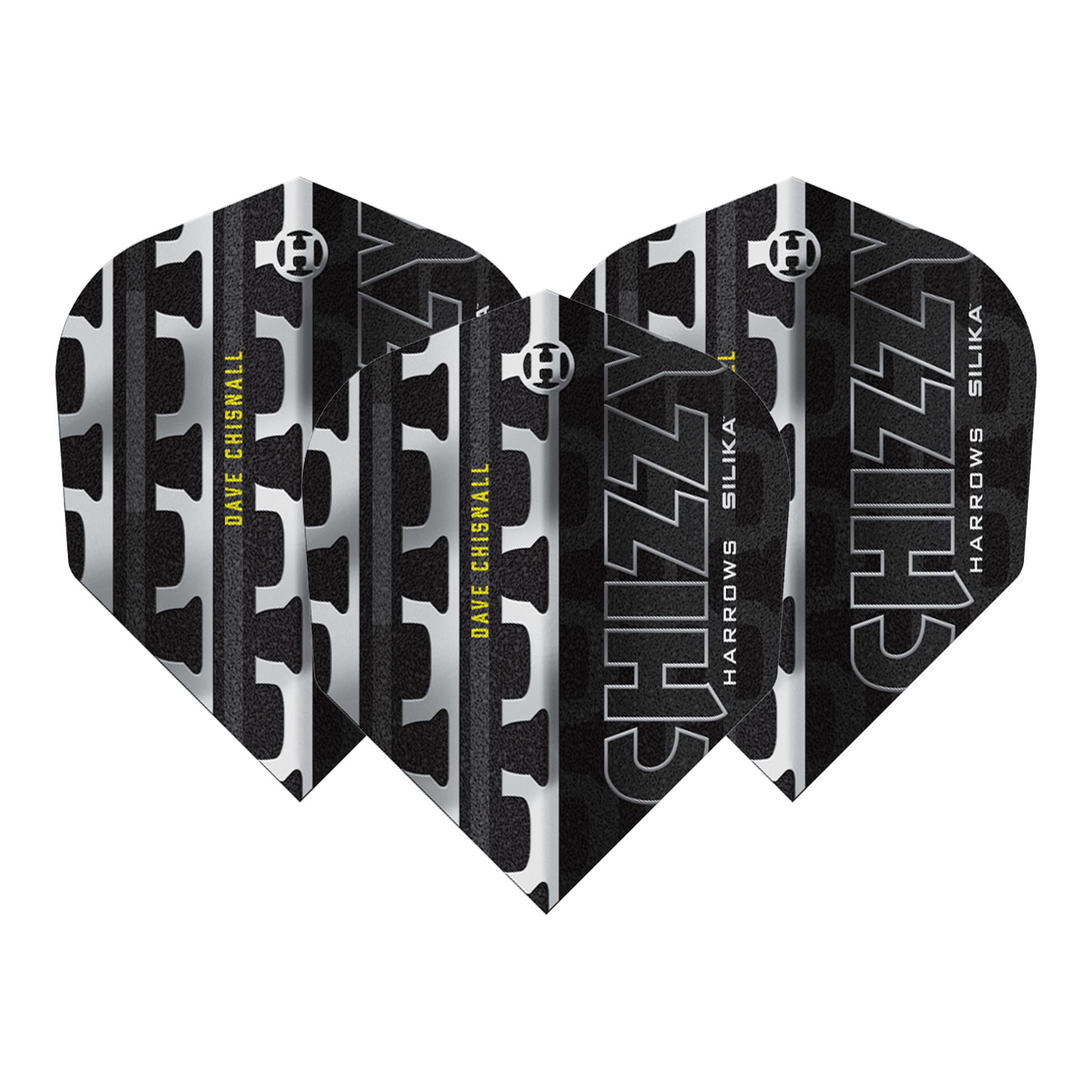 Harrows Dave Chisnall Chizzy Series 4 - Silika Dart Flights No. 6 / Black Flights & Shafts