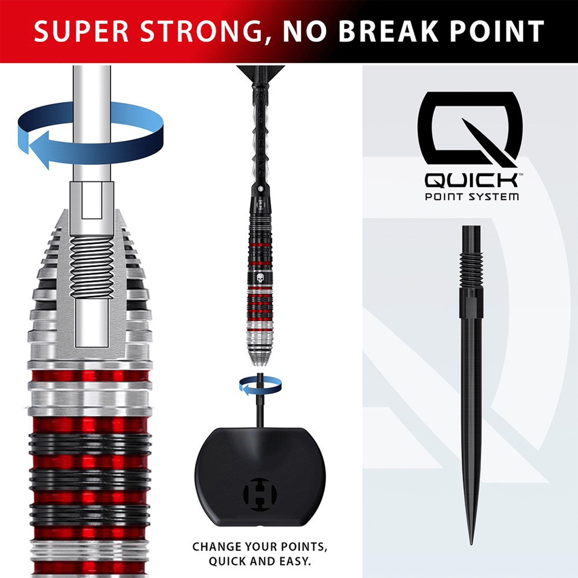 Harrows Ryan Searle Series 2 Quick Point - 90% Tungsten Steel Tip Darts Darts