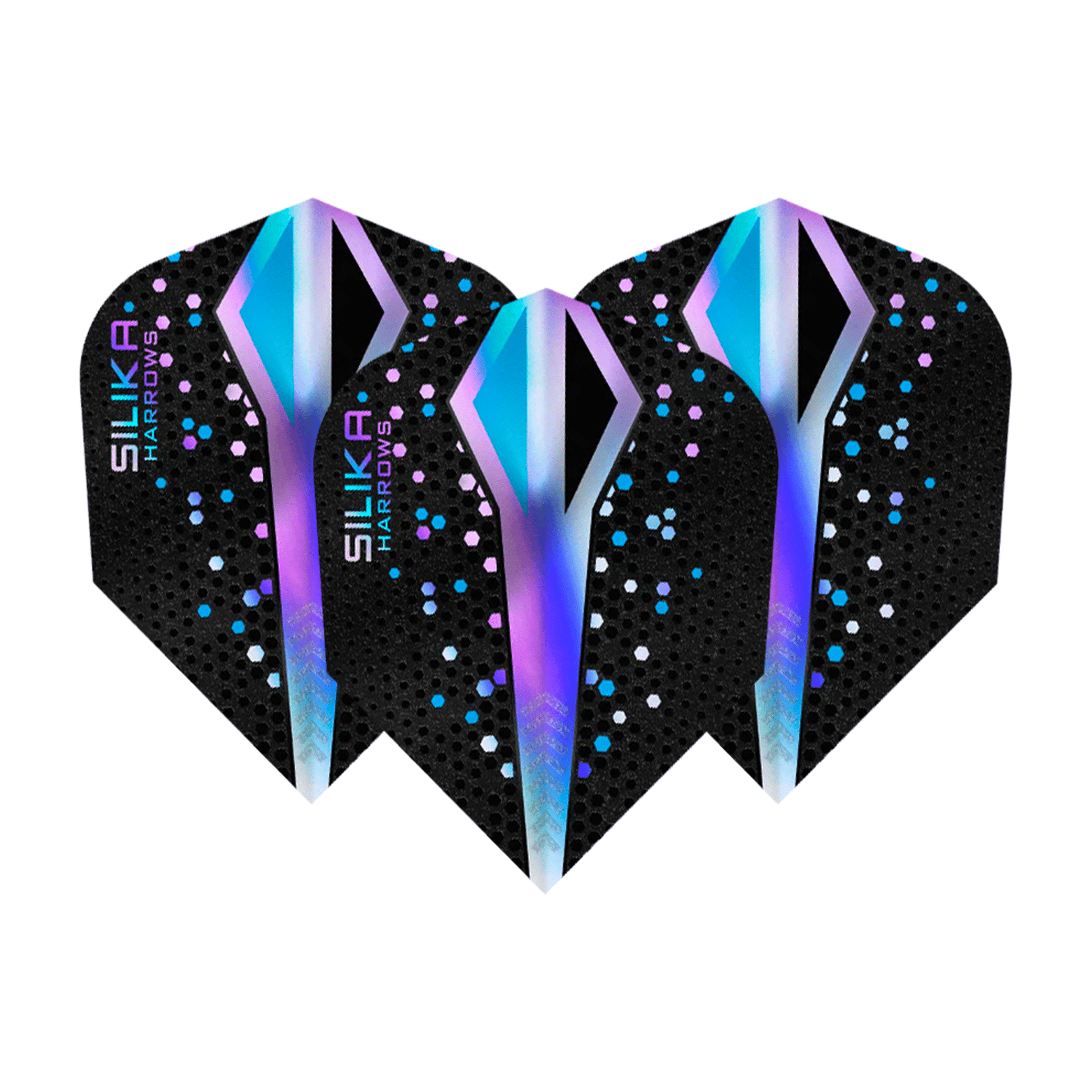 Harrows Silika Colourshift - Dart Flights No. 6 / Purple Flights