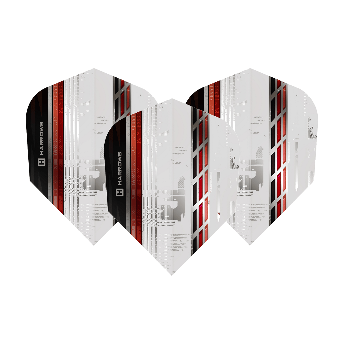 Harrows Sporty - Dart Flights Red Dart Flights