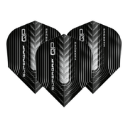 Harrows Supergrip QP - Dart Flights No. 6 / Black Flights & Shafts