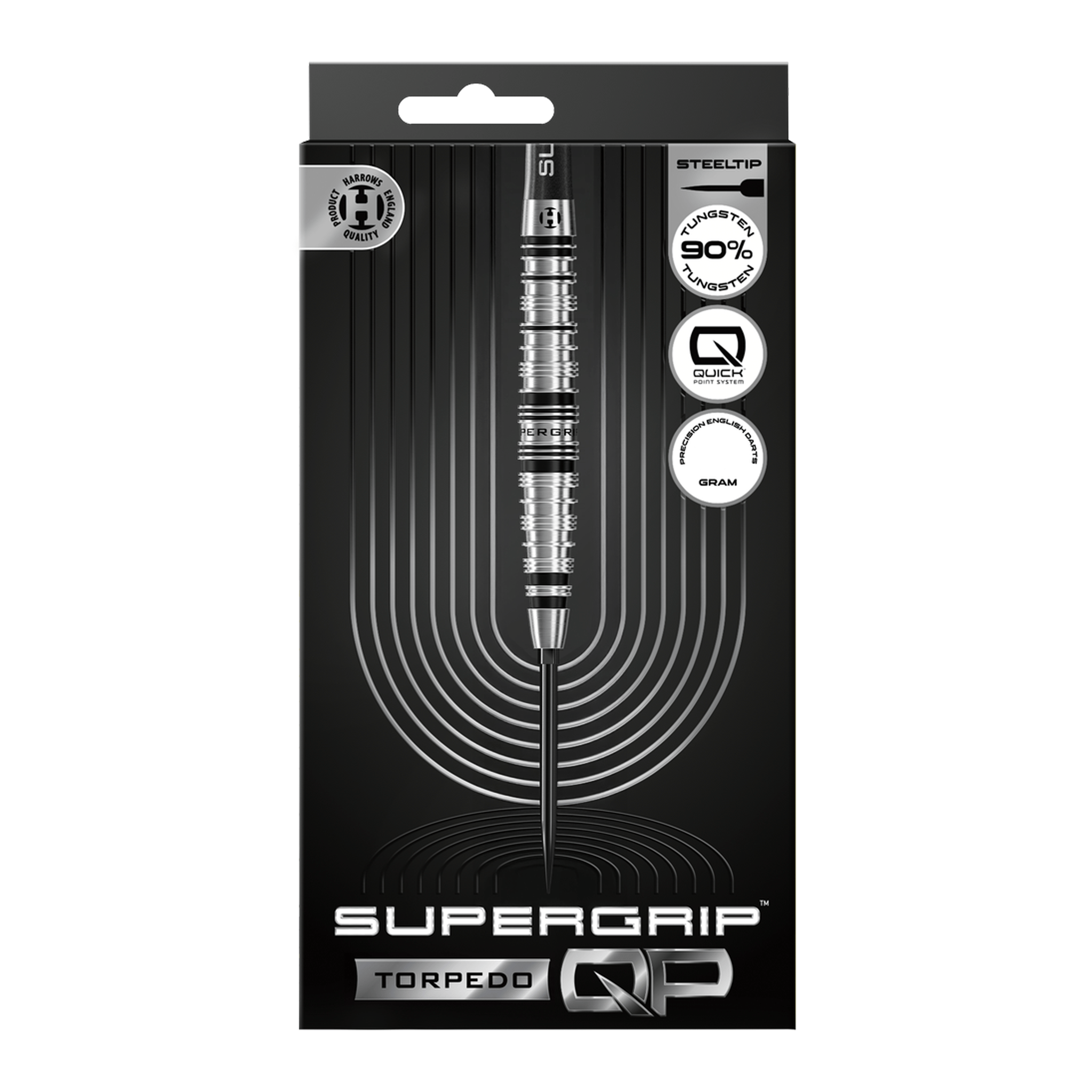 Harrows Supergrip Torpedo Quick Point - 90% Tungsten Steel Tip Darts Darts