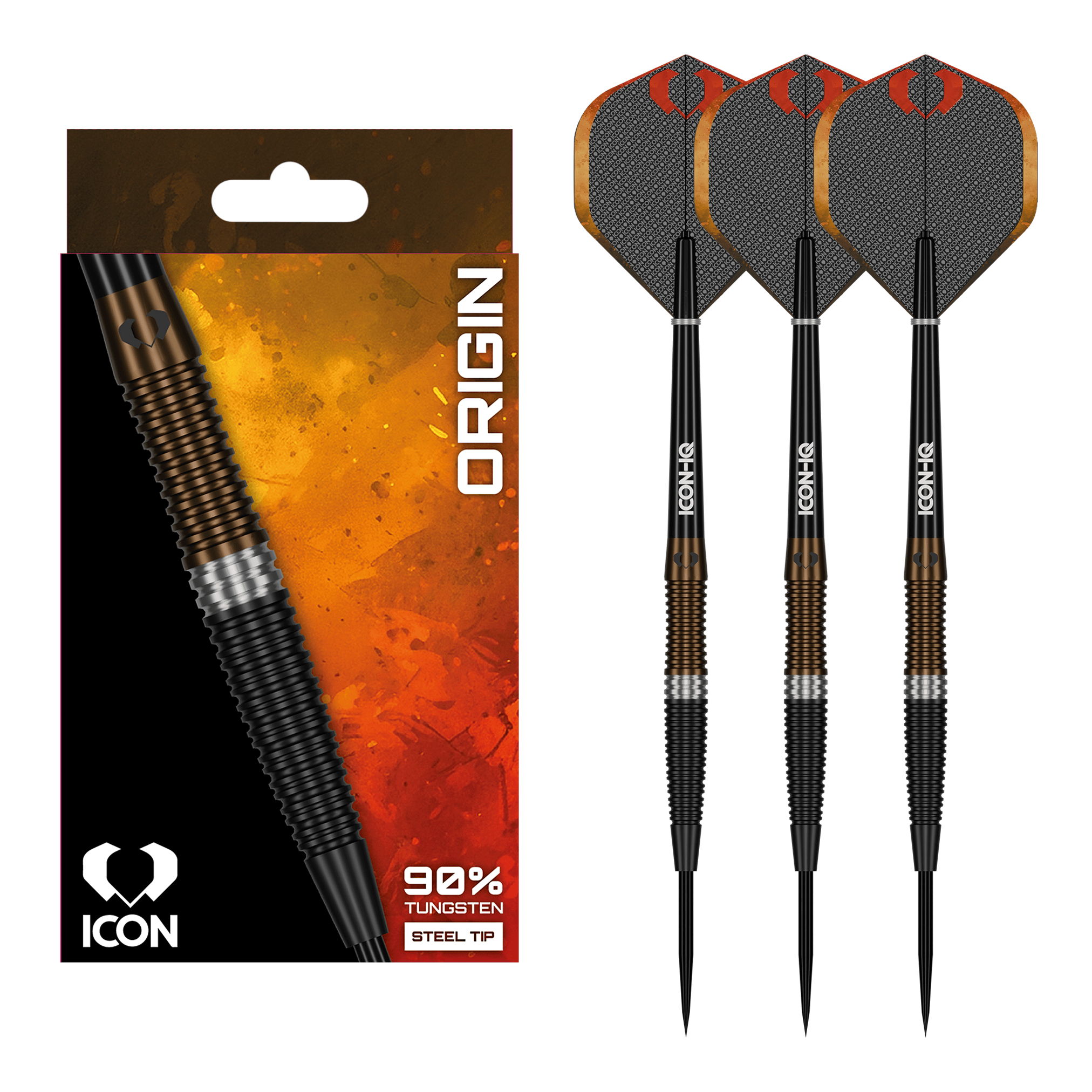 Icon Origin - 90% Tungsten Steel Tip Darts 23 Grams Darts