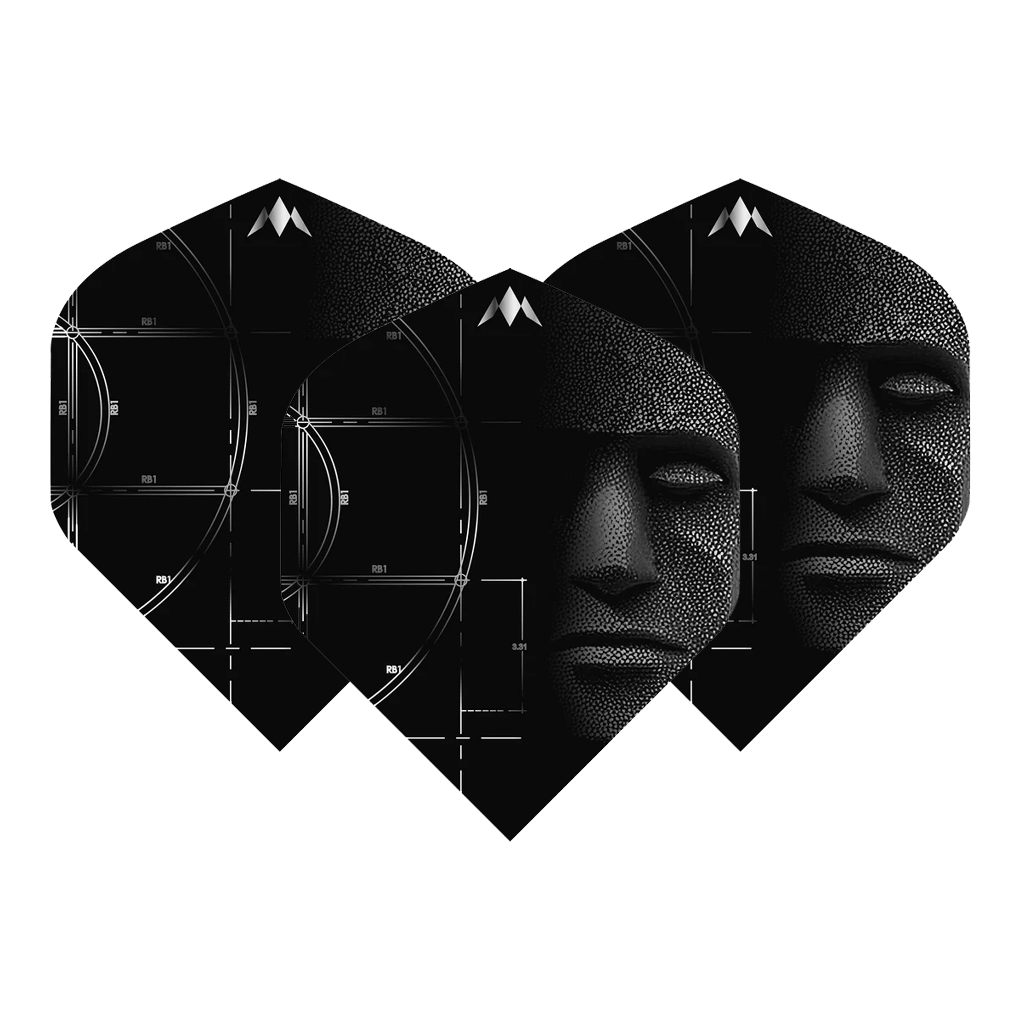 Mission Arkitekt - Dart Flights No. 2 / Black Flights & Shafts