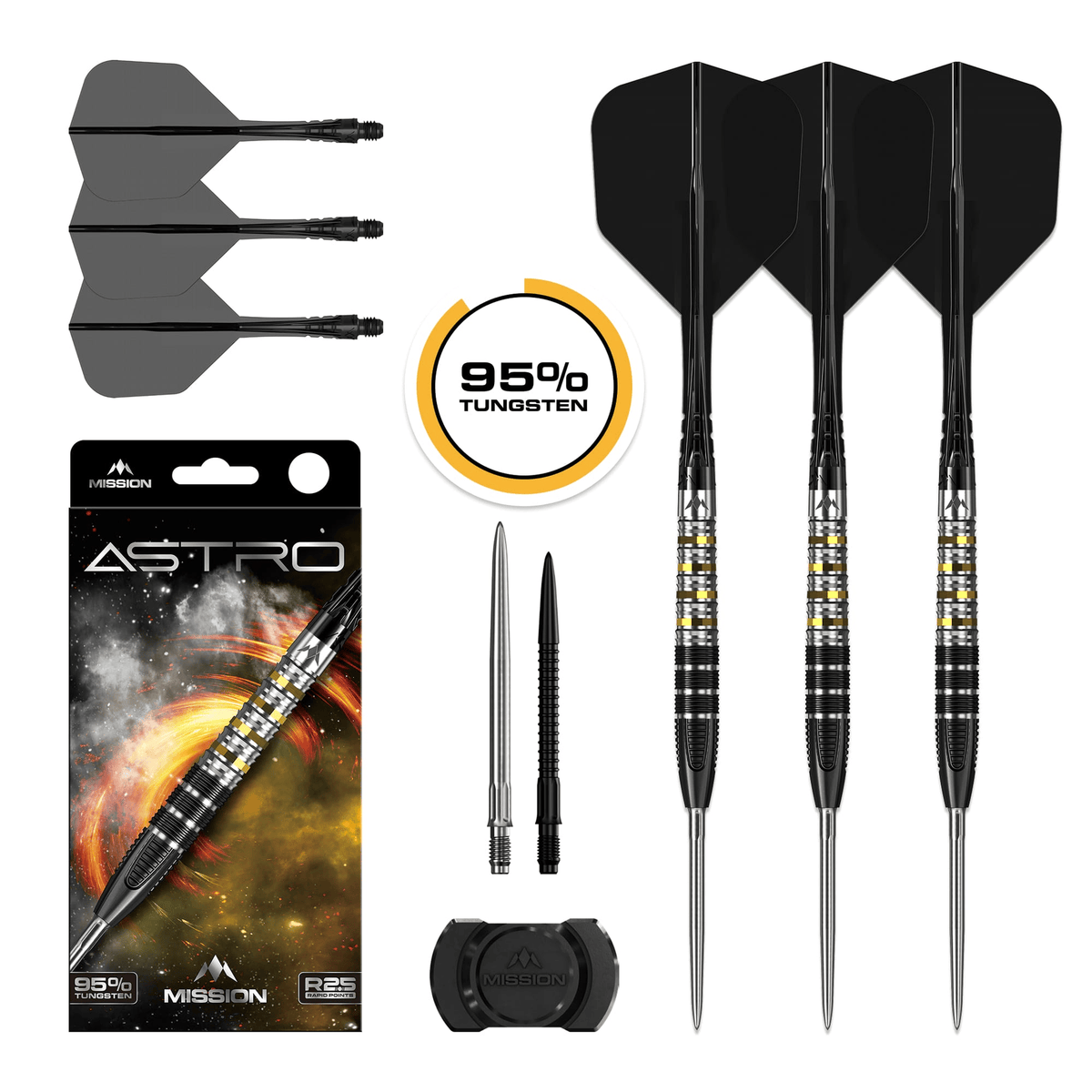 Astro R2.5 Rapid Point - 95% Tungsten Steel Tip Darts