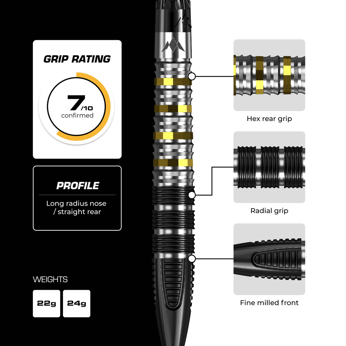 Astro R2.5 Rapid Point - 95% Tungsten Steel Tip Darts