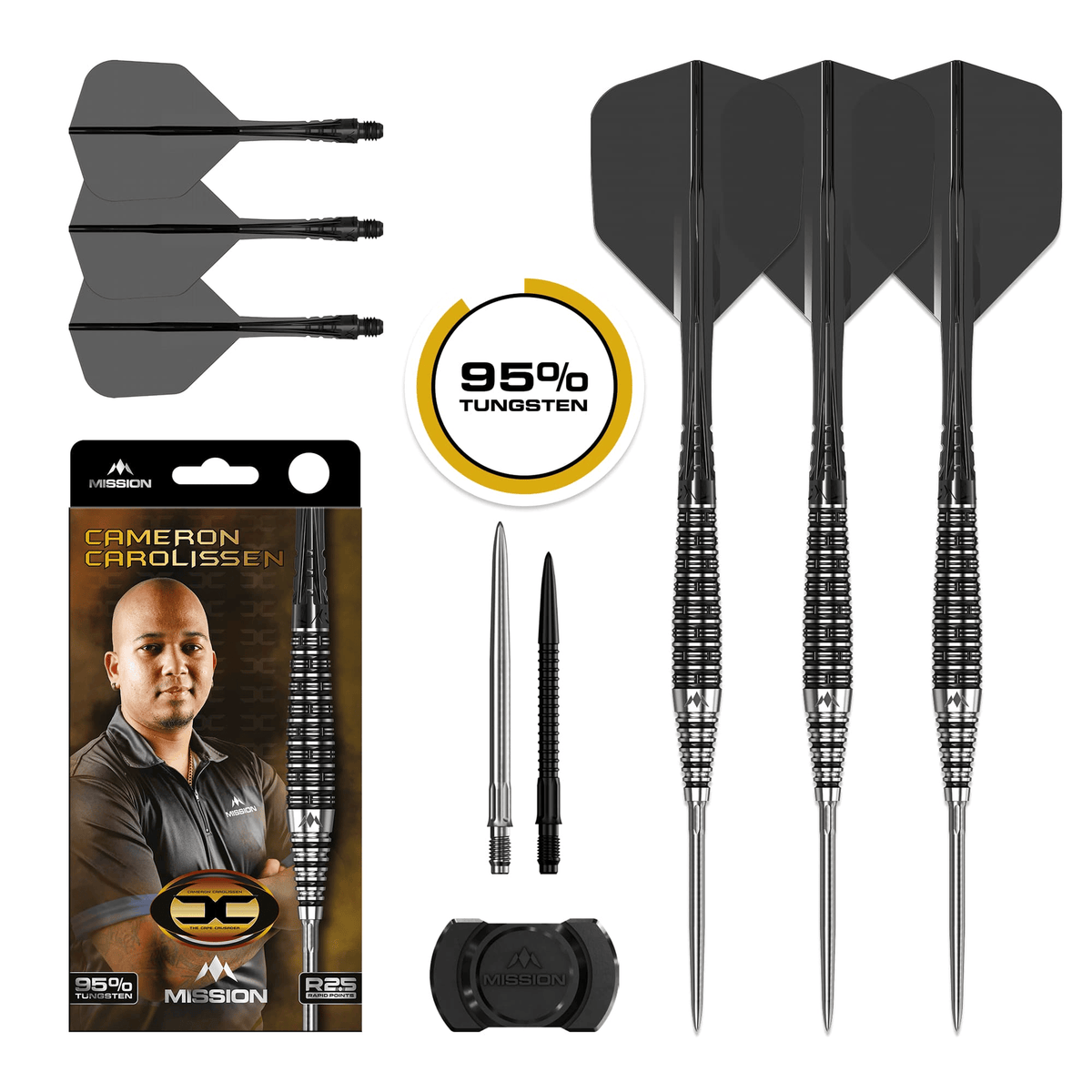 Cameron Carolissen R2.5 Rapid Point - 95% Tungsten Steel Tip Darts