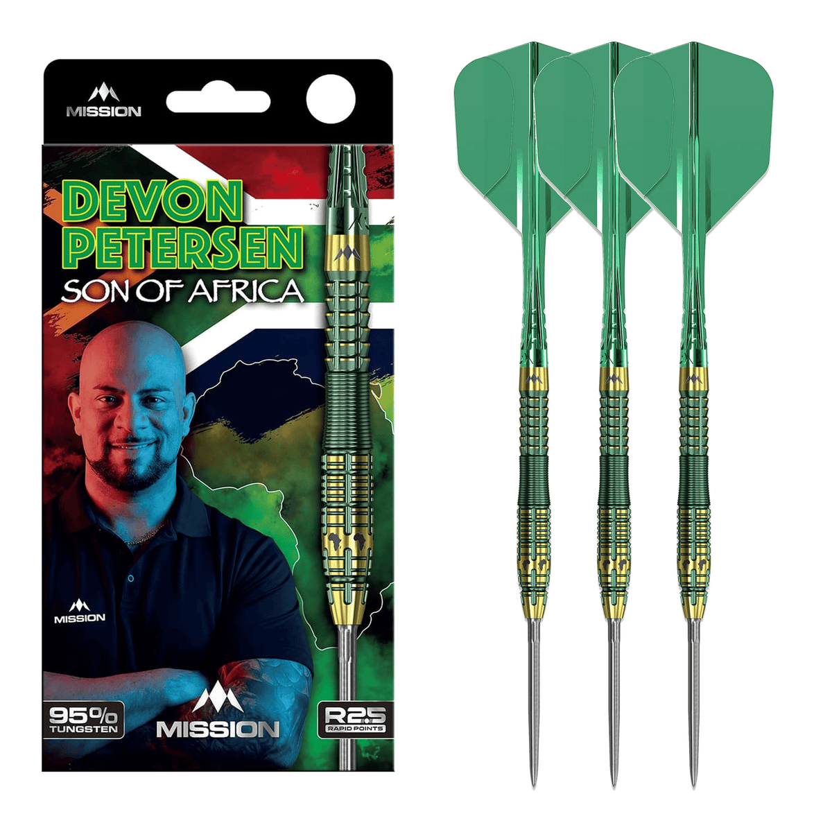 Devon Petersen R2.5 Rapid Point - 95% Tungsten Steel Tip Darts