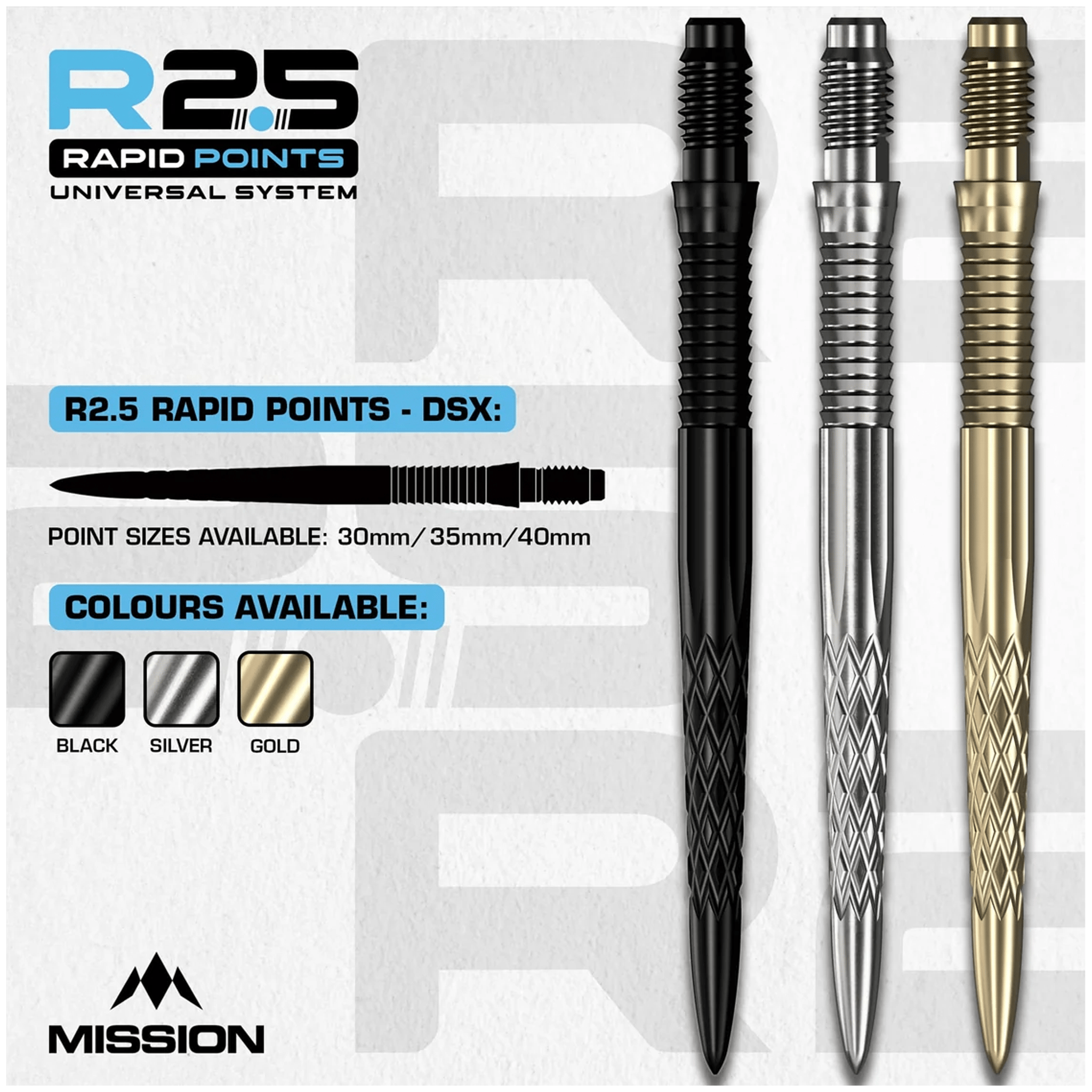 Mission DSX - R2.5 Rapid Dart Points Dart Points