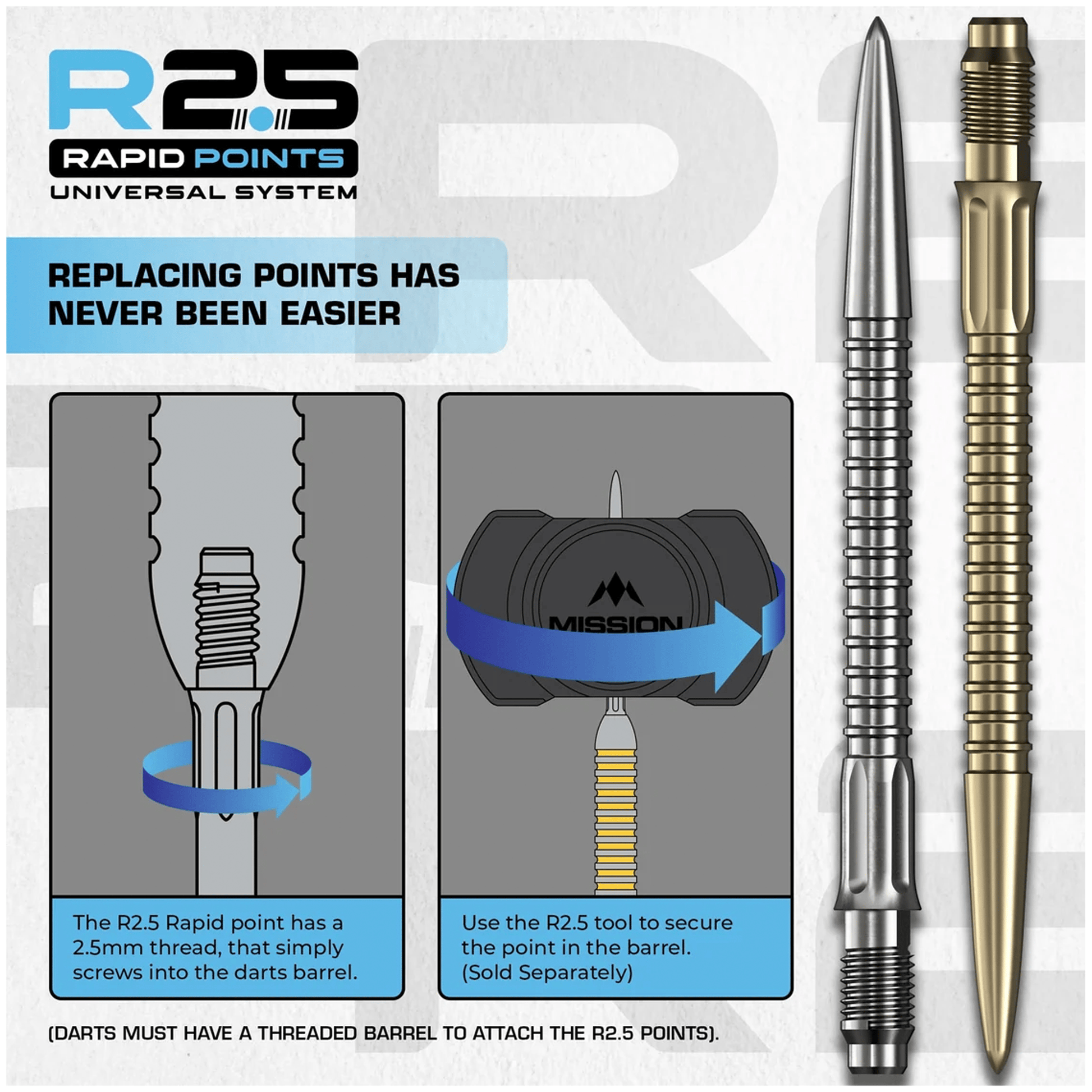 Mission GV1 - R2.5 Rapid Dart Points Dart Points