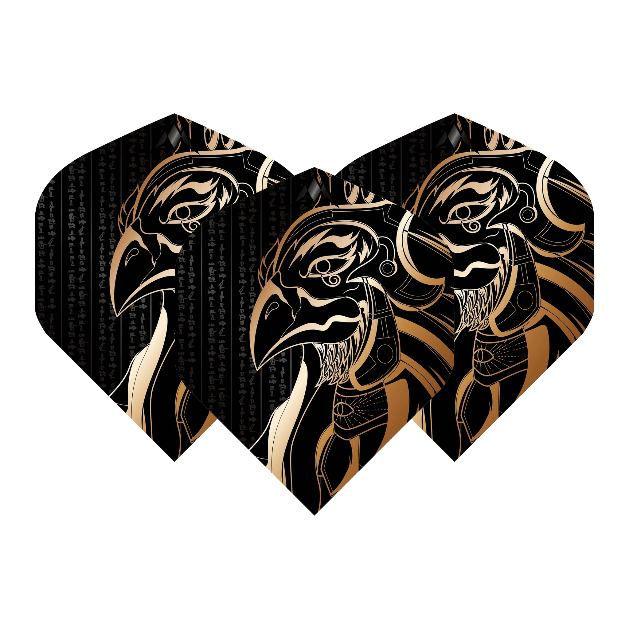 Mission Horus Solo - Dart Flights No. 2 / Black & Gold Dart Flights