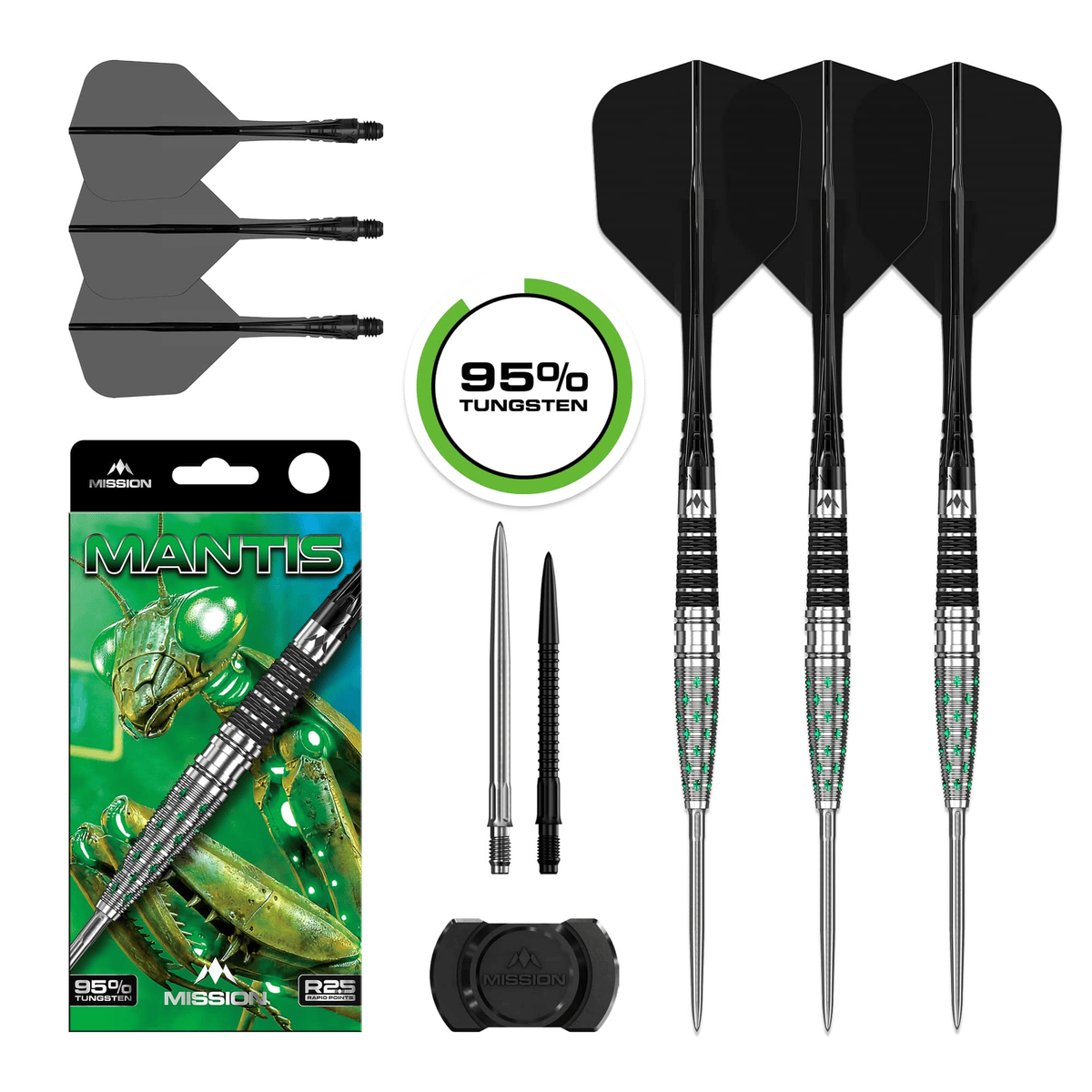 Mantis R2.5 Rapid Point - 95% Tungsten Steel Tip Darts