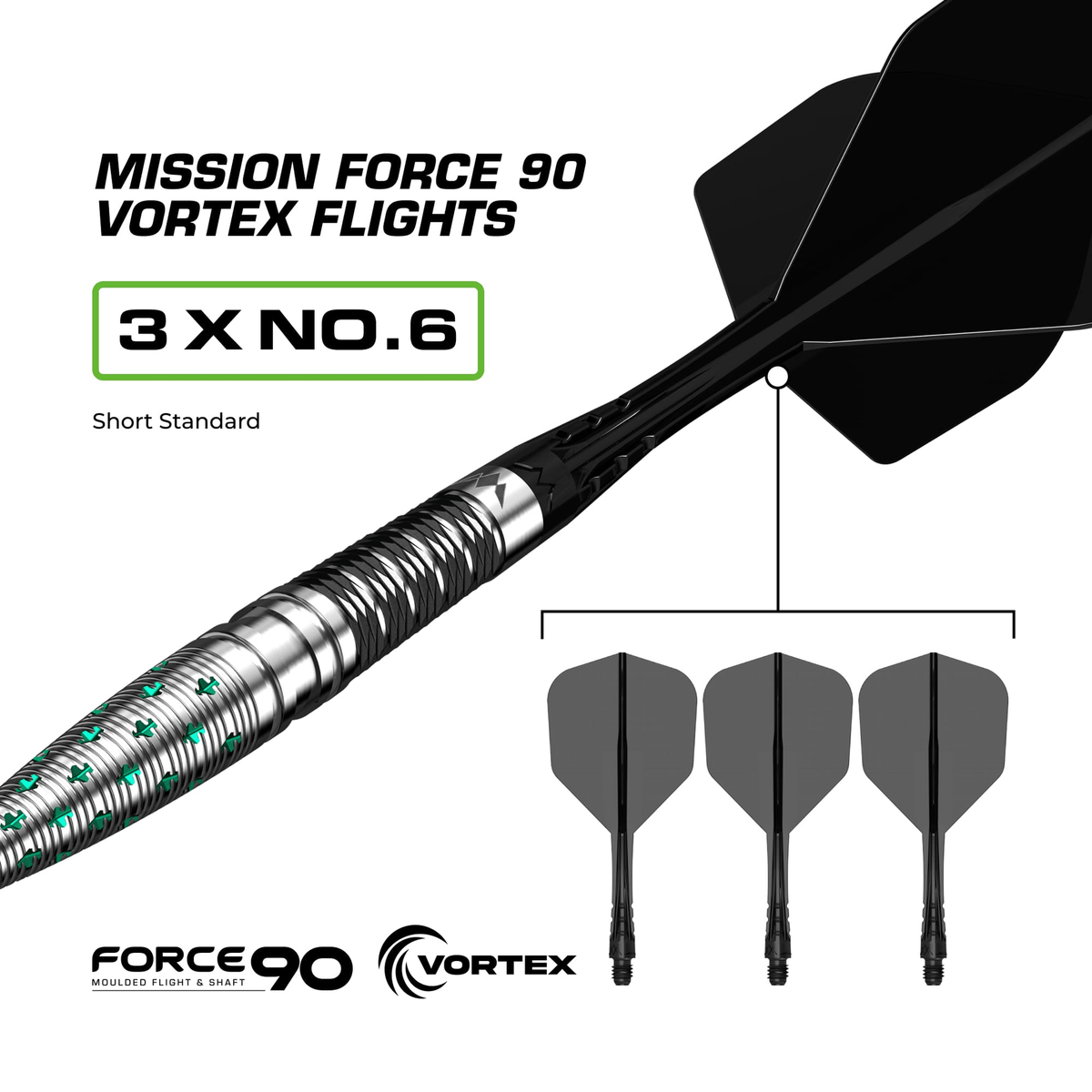 Mantis R2.5 Rapid Point - 95% Tungsten Steel Tip Darts