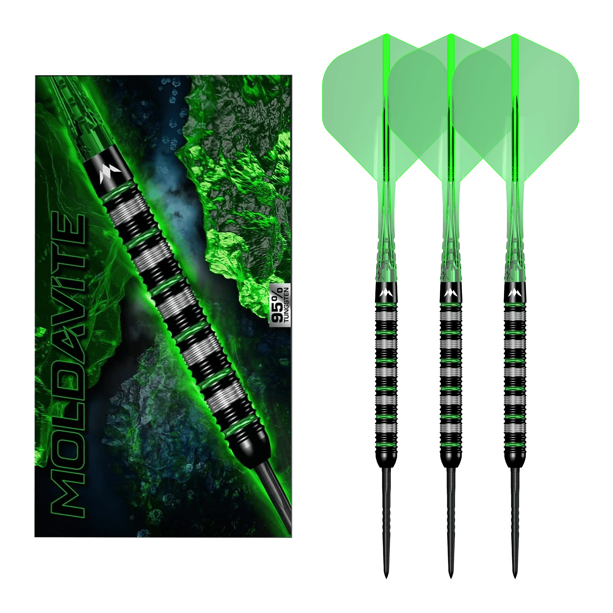 Mission Moldavite - 95% Tungsten Steel Tip Darts 21 Grams Darts