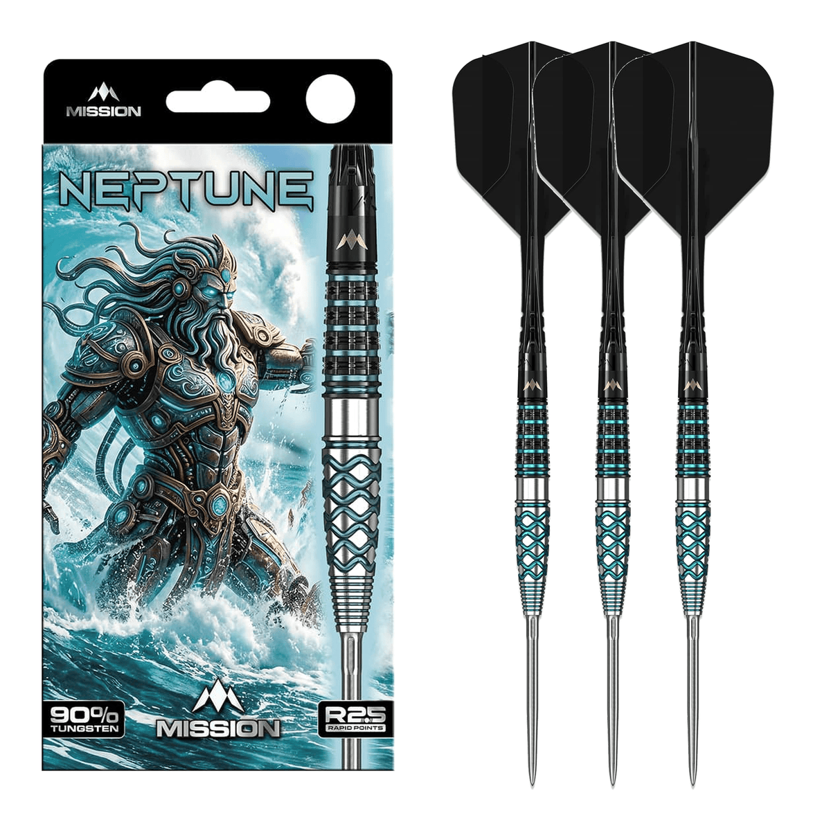 Neptune R2.5 Rapid Point - 90% Tungsten Steel Tip Darts