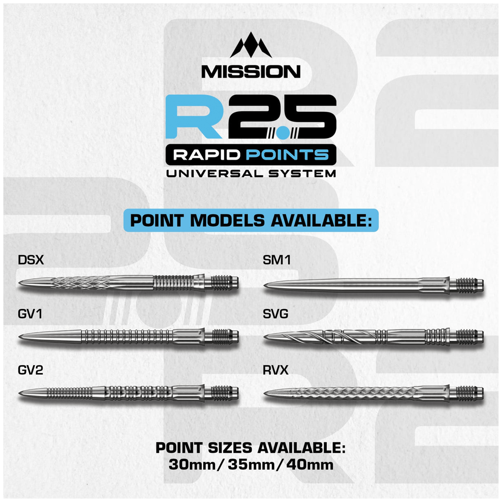 Mission RVX - R2.5 Rapid Dart Points Dart Points