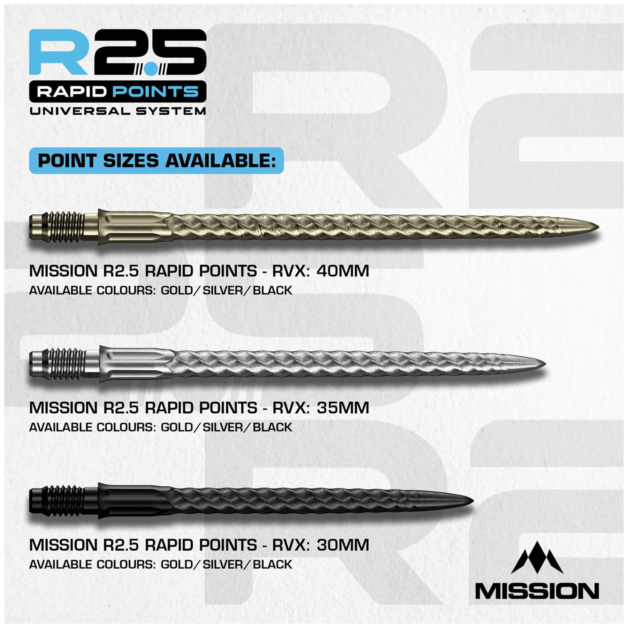 Mission RVX - R2.5 Rapid Dart Points Dart Points