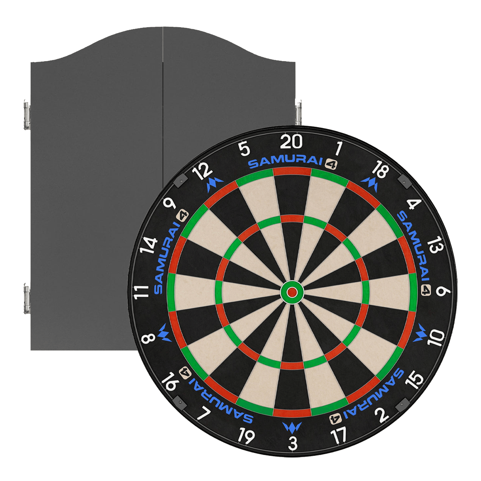 Mission Samurai 4 Dartboard & Cabinet Bundle Dartboard Bundles