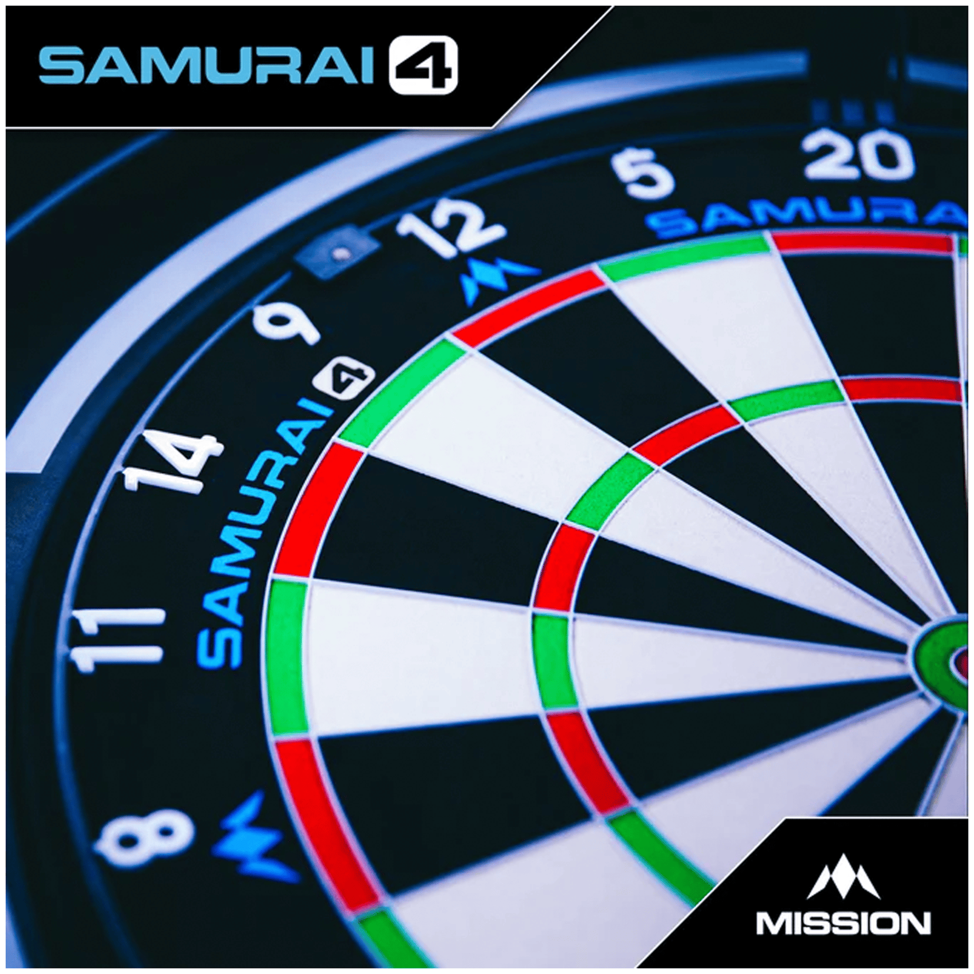 Mission Samurai 4 Dartboard & Cabinet Bundle Dartboard Bundles