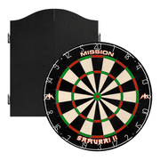 Mission Samurai II Dartboard & Cabinet Bundle Dartboard Bundles