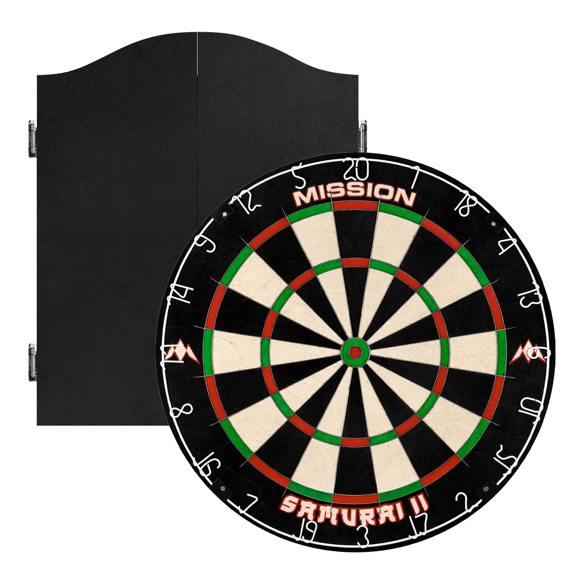 Mission Samurai II Dartboard & Cabinet Bundle Dartboard Bundles