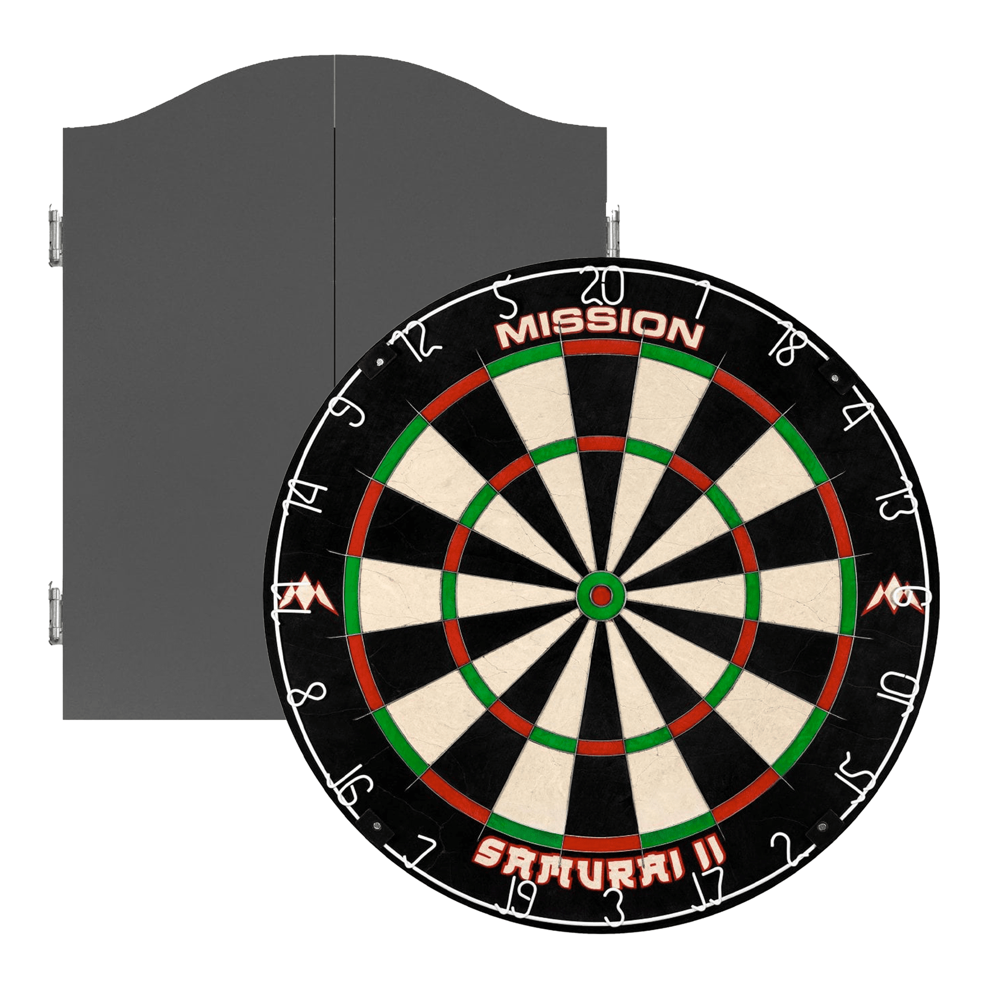 Mission Samurai II Dartboard & Cabinet Bundle Dartboard Bundles