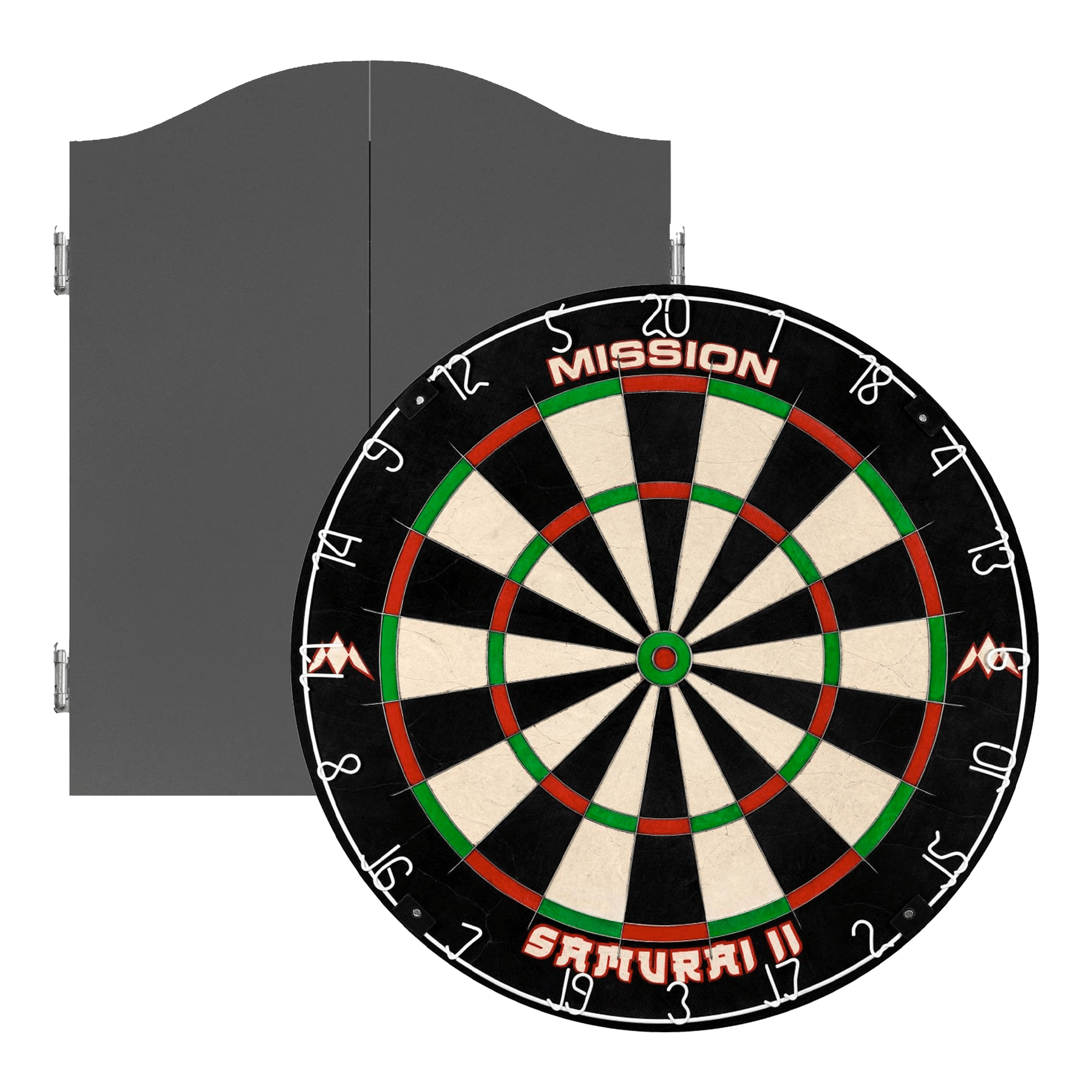 Mission Samurai II Dartboard & Cabinet Bundle Dartboard Bundles