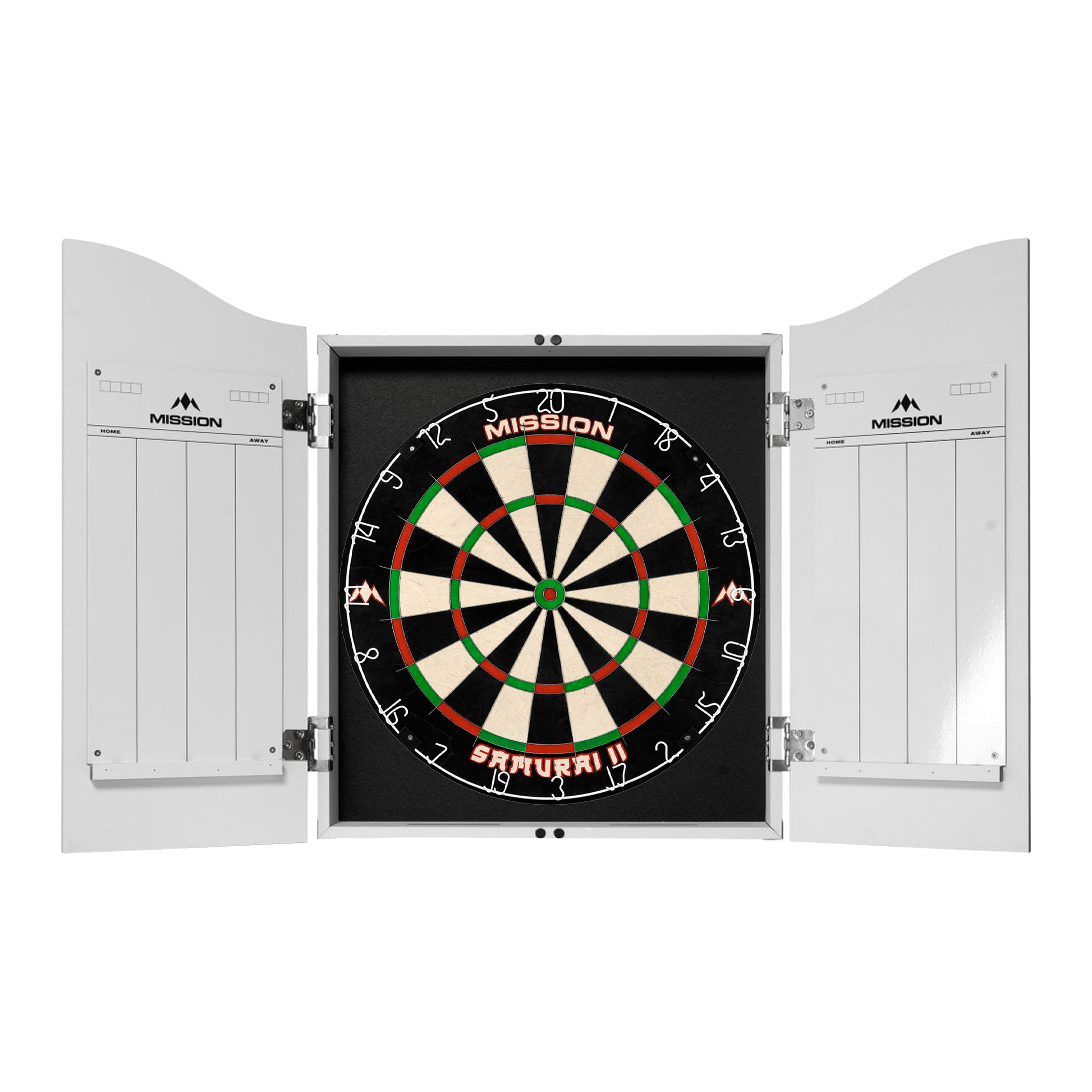 Mission Samurai II Dartboard & Cabinet Bundle Dartboard Bundles