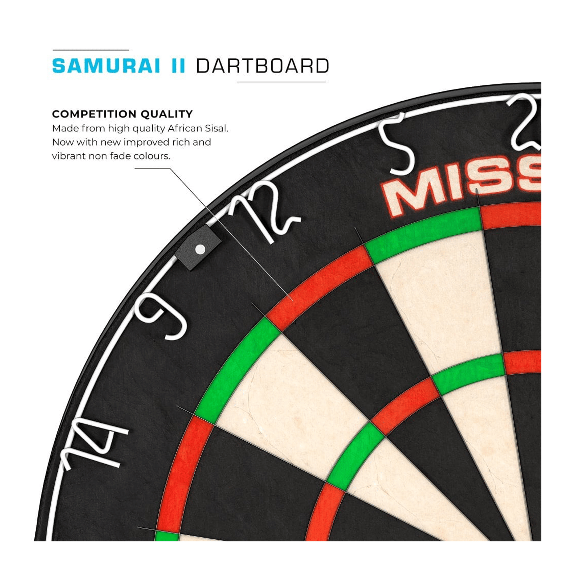 Mission Samurai II Dartboard & Surround Bundle Dartboard Bundles