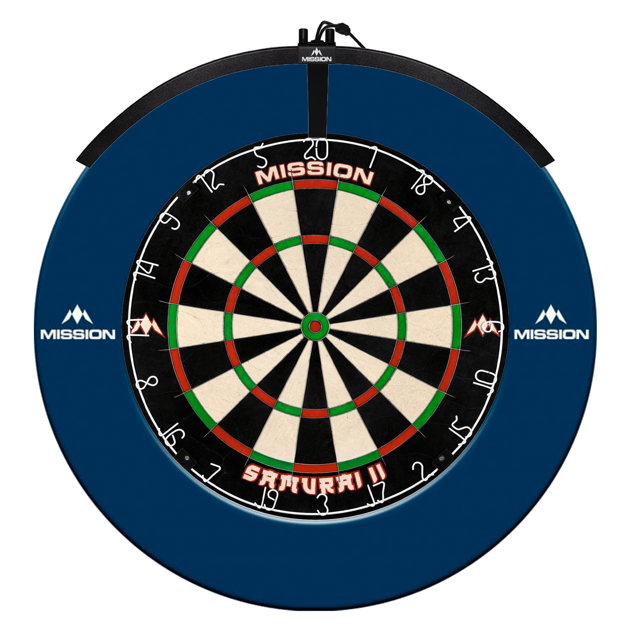 Mission Samurai II Dartboard, Surround & Torus Light Bundle Dartboard Bundles